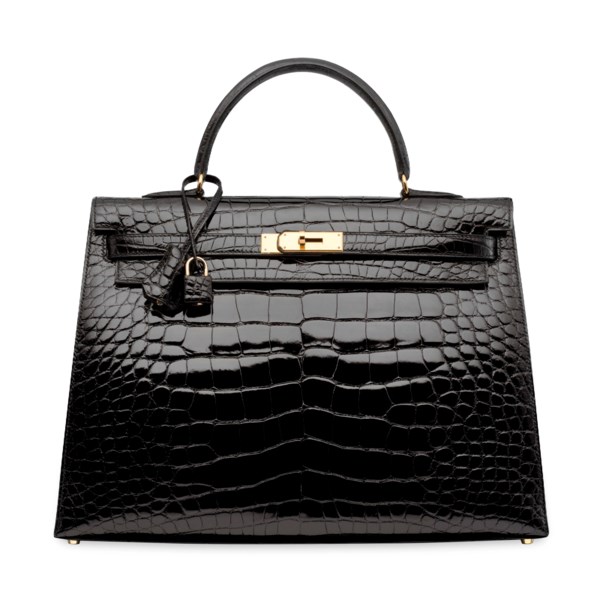 A Shiny Black Alligator Sellier Kelly 35 With Gold Hardware Hermes 1998 Christie S