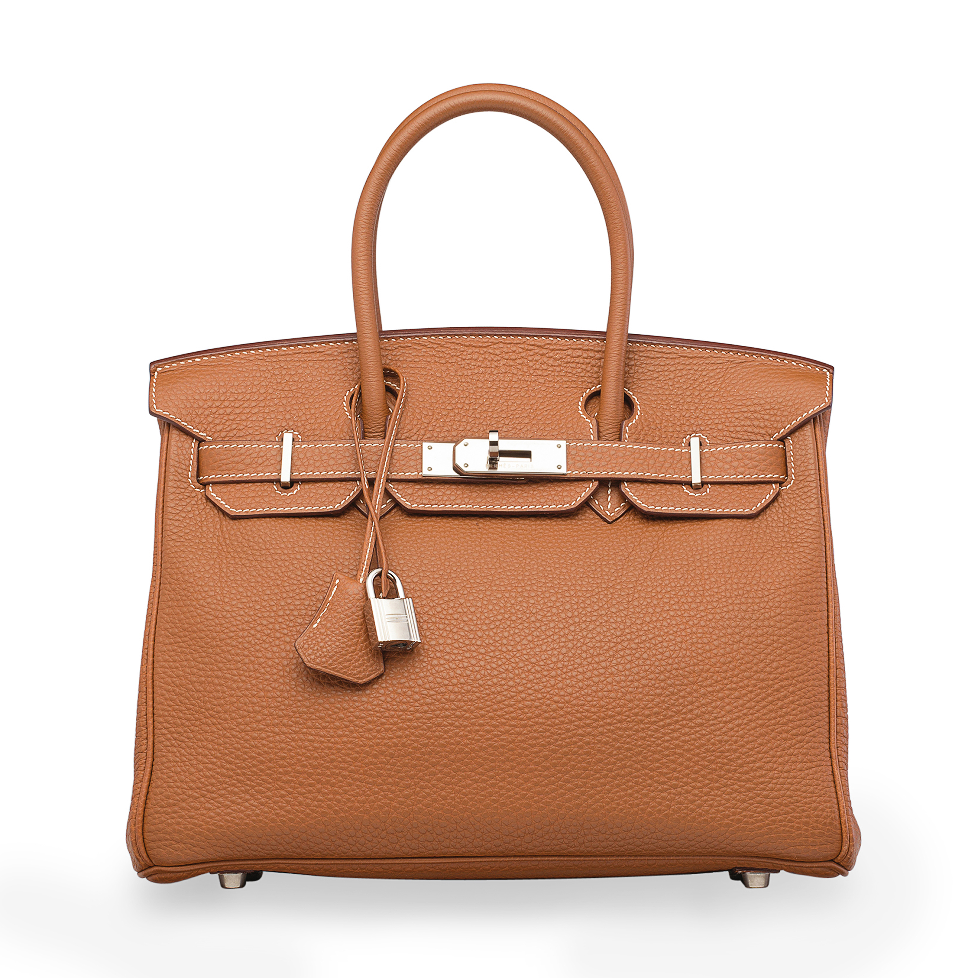 A GOLD TOGO LEATHER BIRKIN 30 WITH PALLADIUM HARDWARE, HERMÈS, 2004