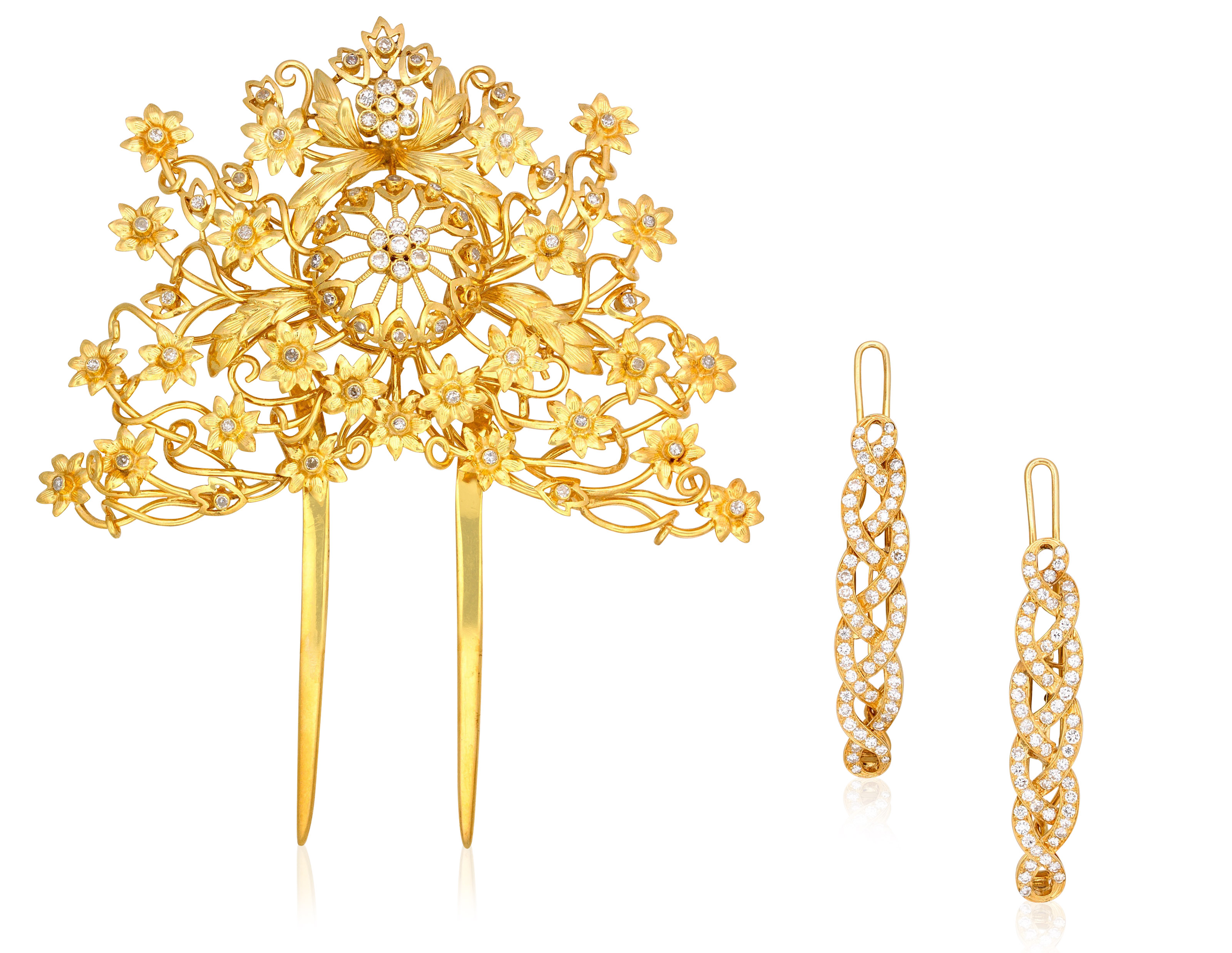 GROUP OF DIAMOND HAIR ACCESSORIES, Christie’s