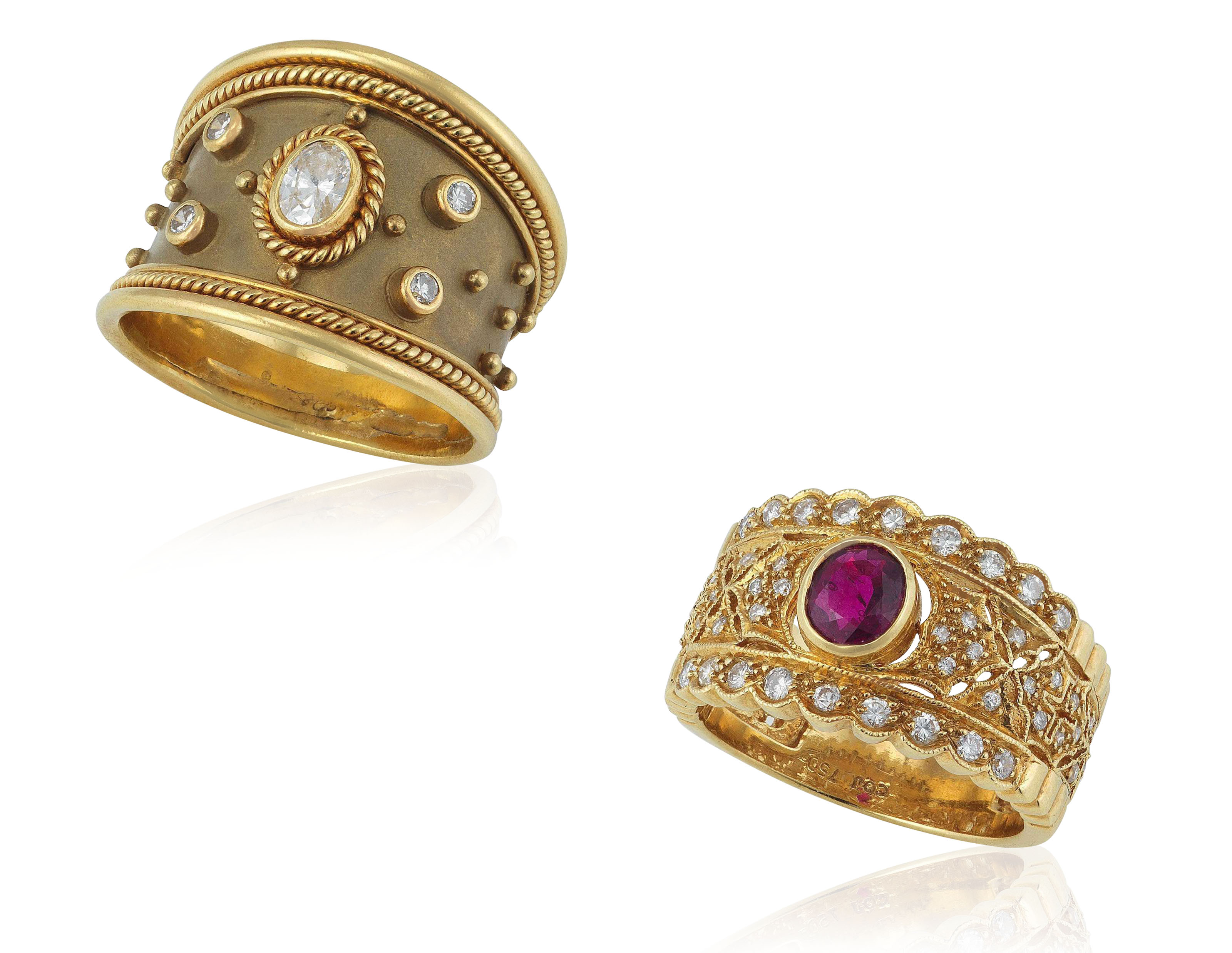 GROUP OF RUBY AND DIAMOND RINGS, | Christie’s