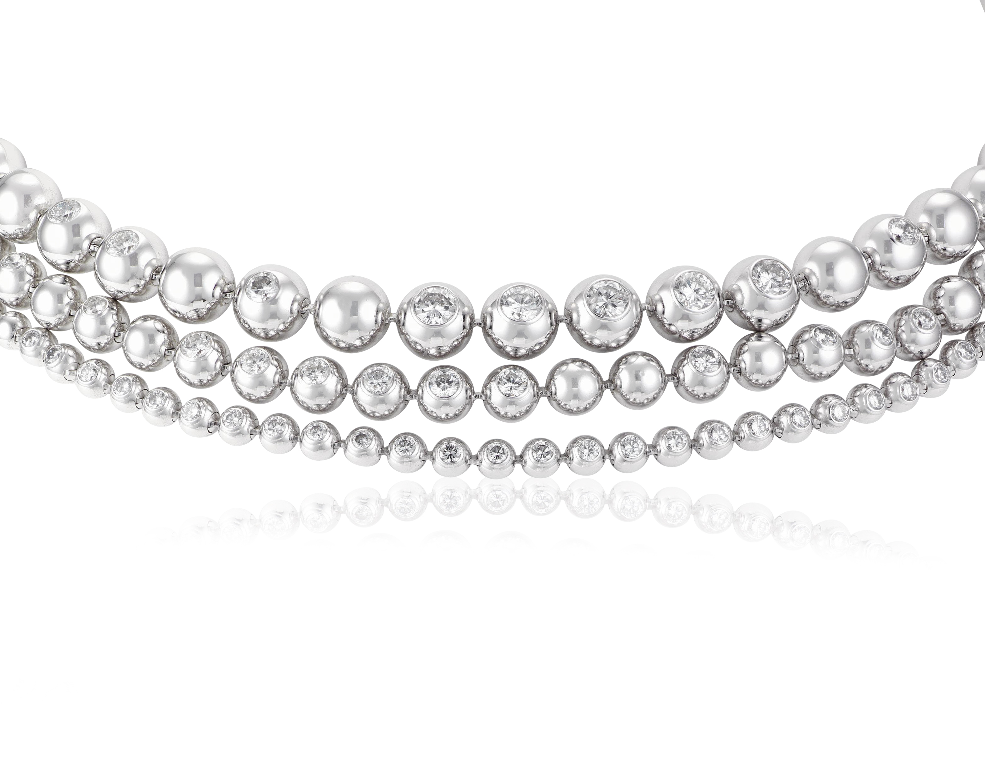 CARTIER DIAMOND 'PERLES DE DIAMANTS' CHOKER NECKLACE, | Christie's