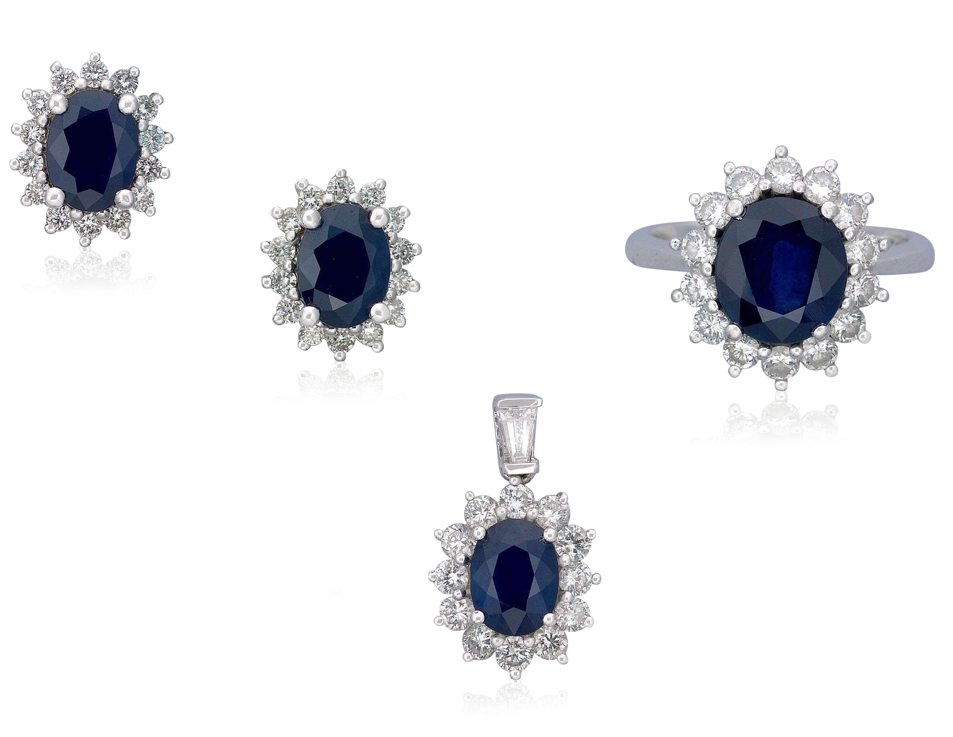 プーリップ / サファイア(SAPPHIRE) 完成品ドール 単品 Sapphire, coloured sapphire and diamond necklace | 寶格麗
