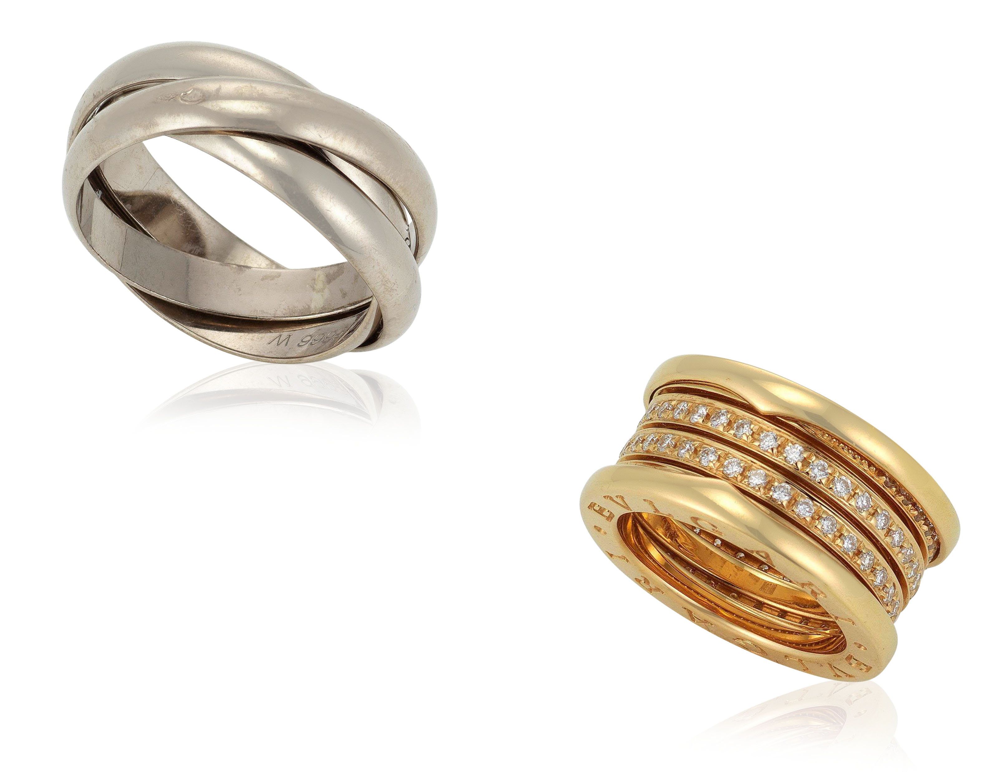 TWO BULGARI AND CARTIER RINGS, | Christie's