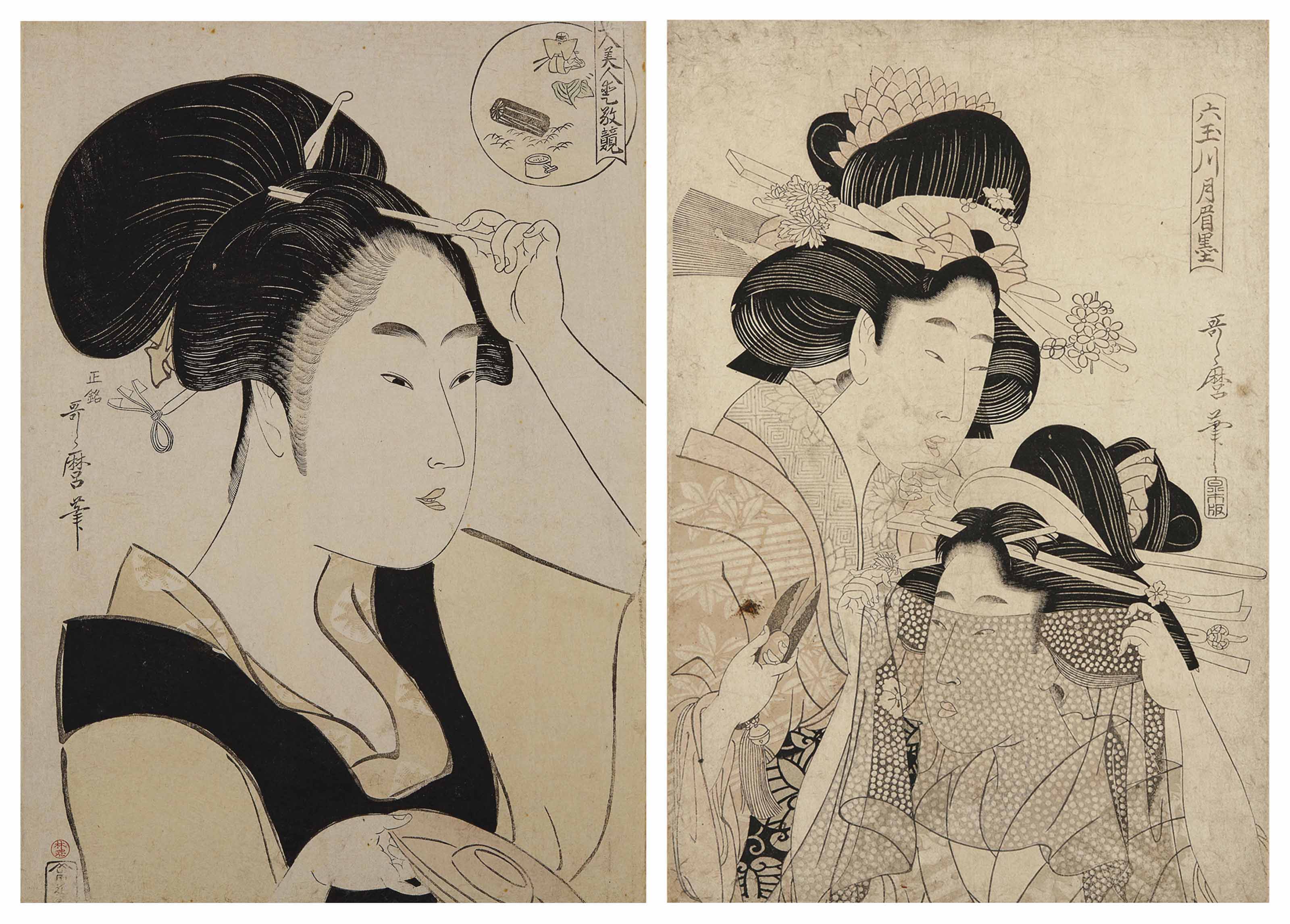 Kitagawa Utamaro Ii D 1831 And Kitagawa Utamaro 1753 1806 18th Century Prints Multiples Christie S