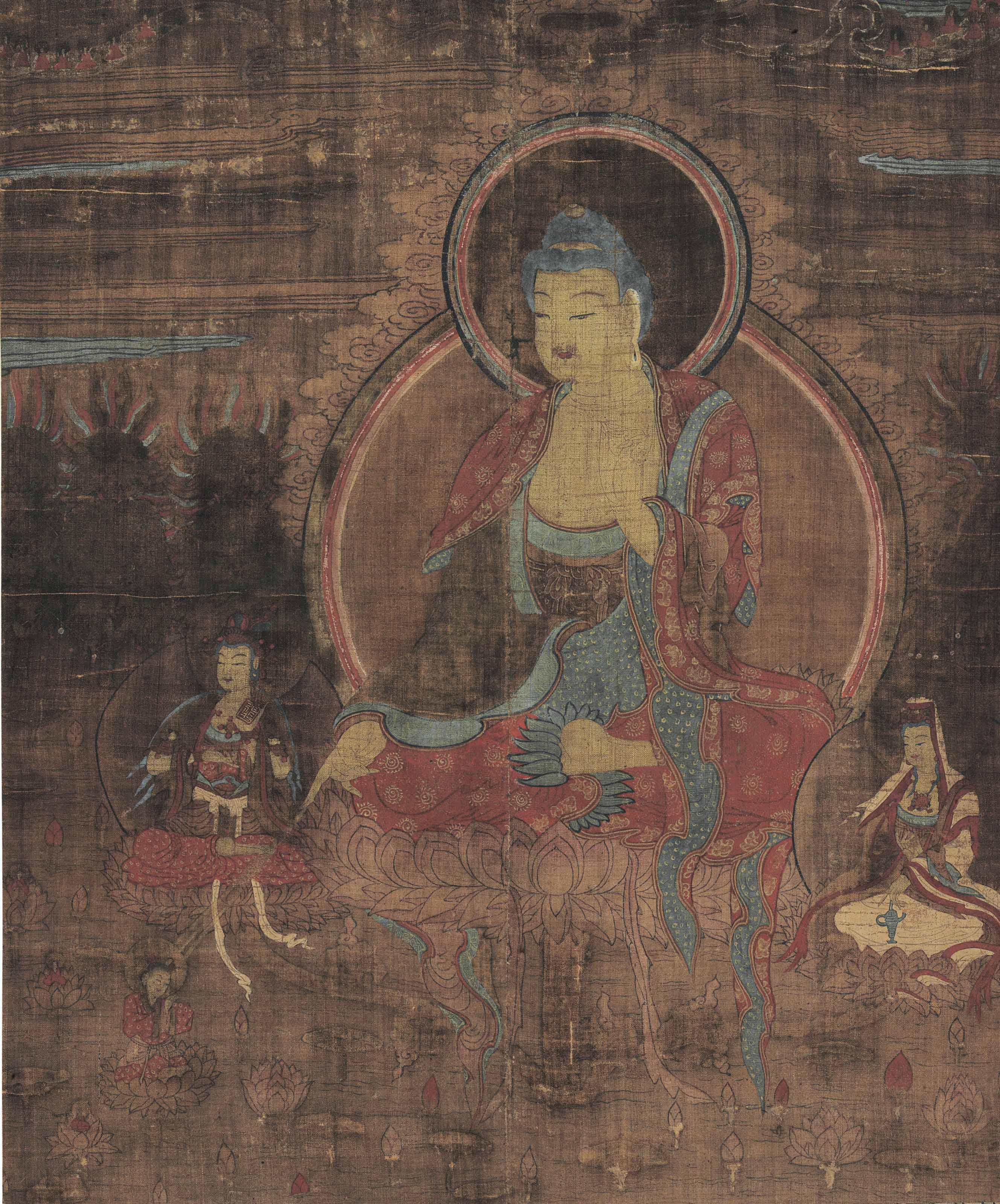 Anonymous Late 16th Century Amitabha Buddha In The Pure Land