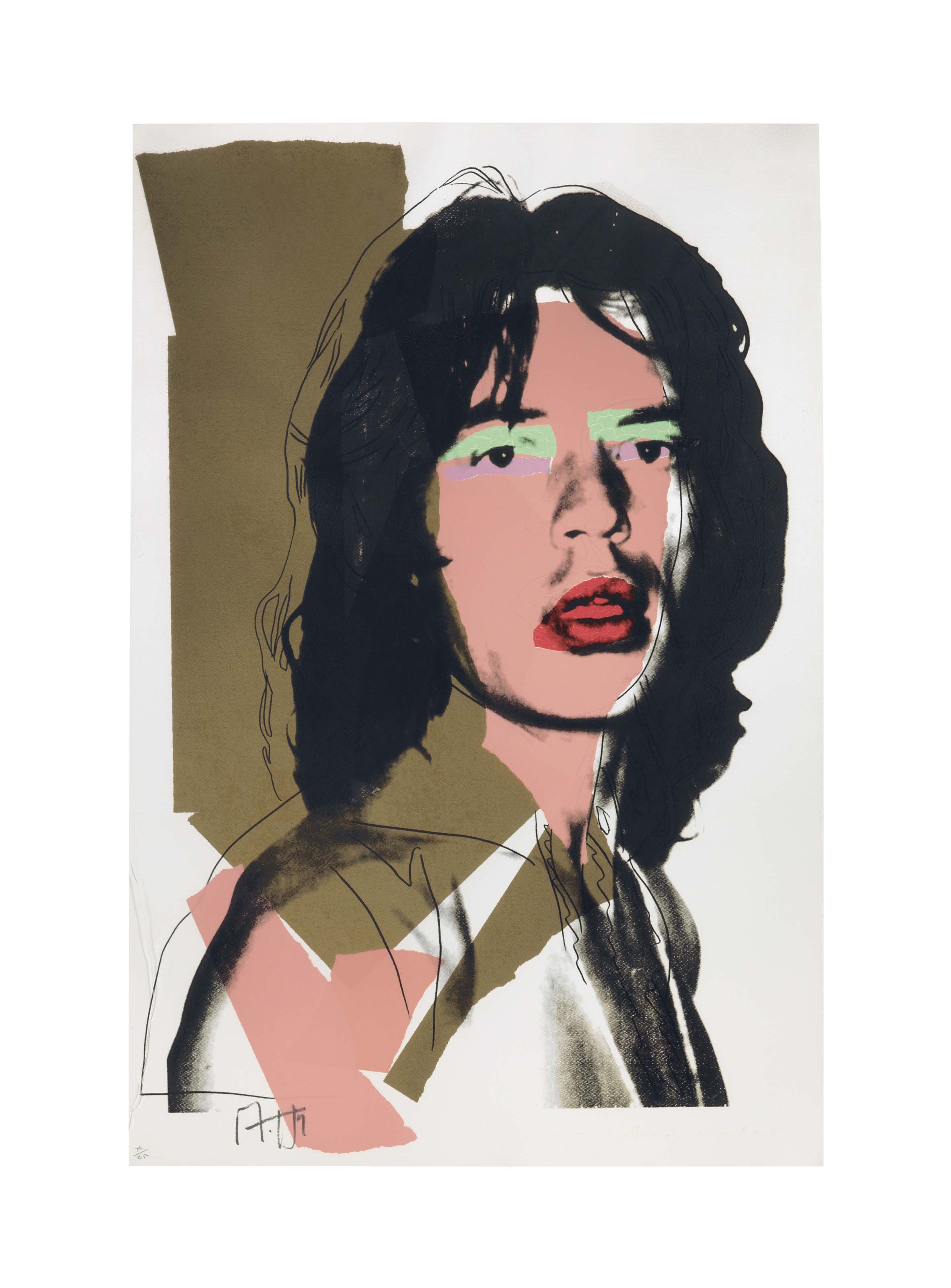 ANDY WARHOL (19281987) , Mick Jagger one plate Christie's