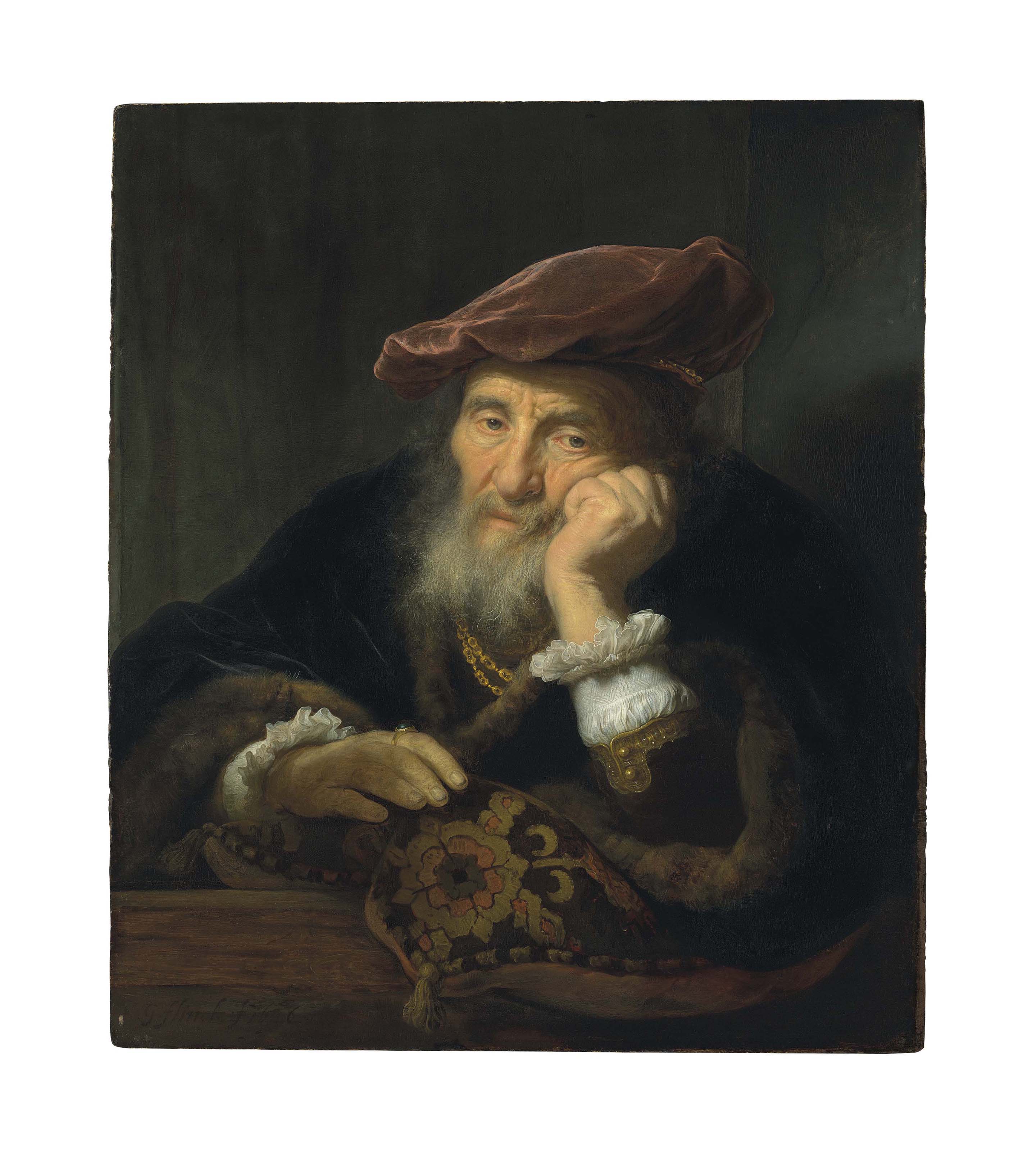 Govaert Flinck Cleve 1615 1660 Amsterdam An Old Man At A Casement 17th Century Paintings Christie S
