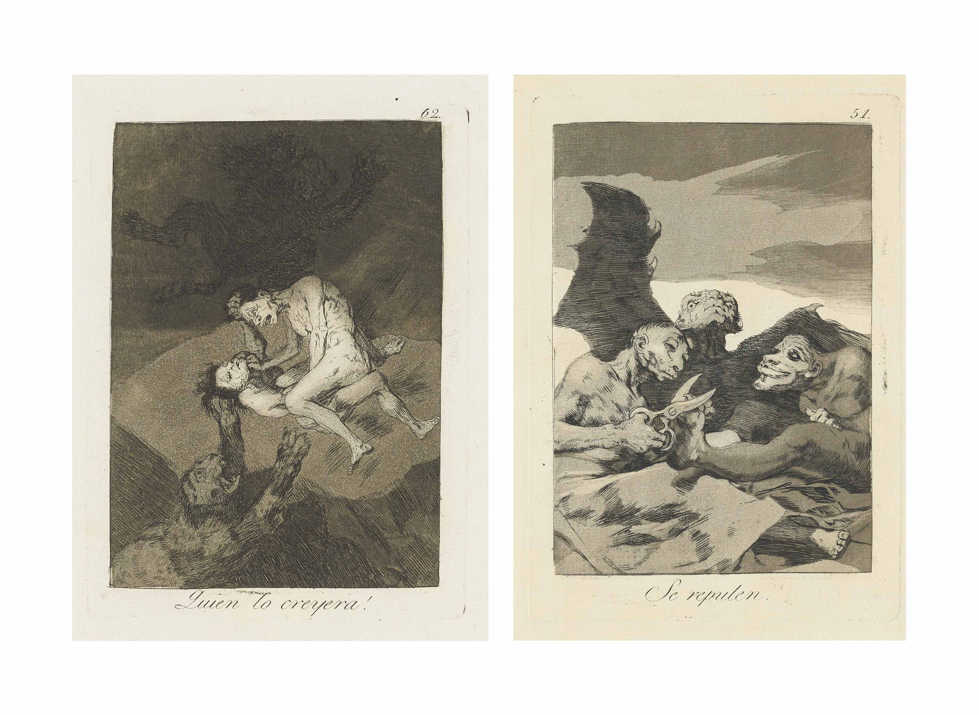 Three Plates, from: Los Caprichos
