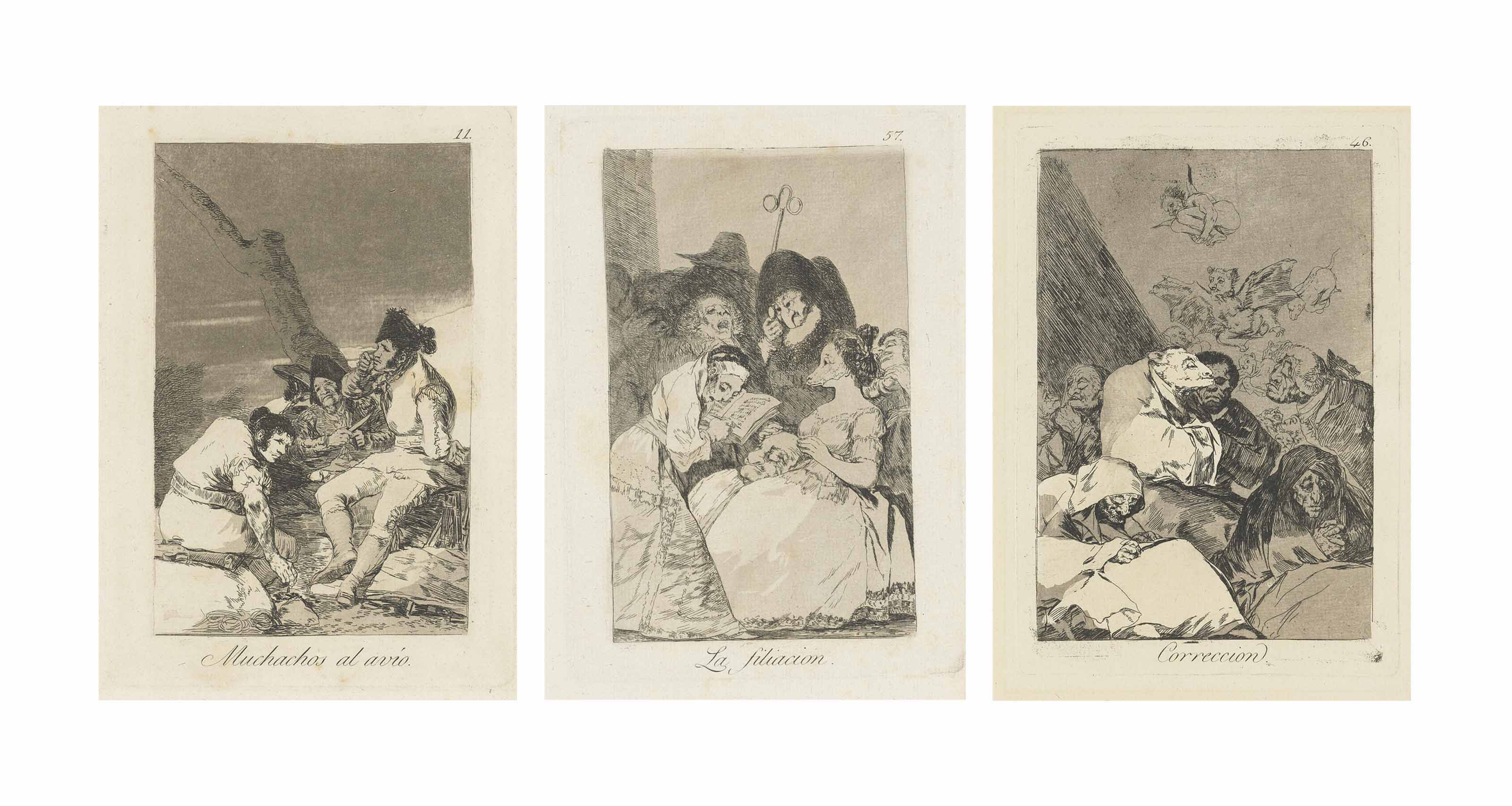 Four Plates, from: Los Caprichos