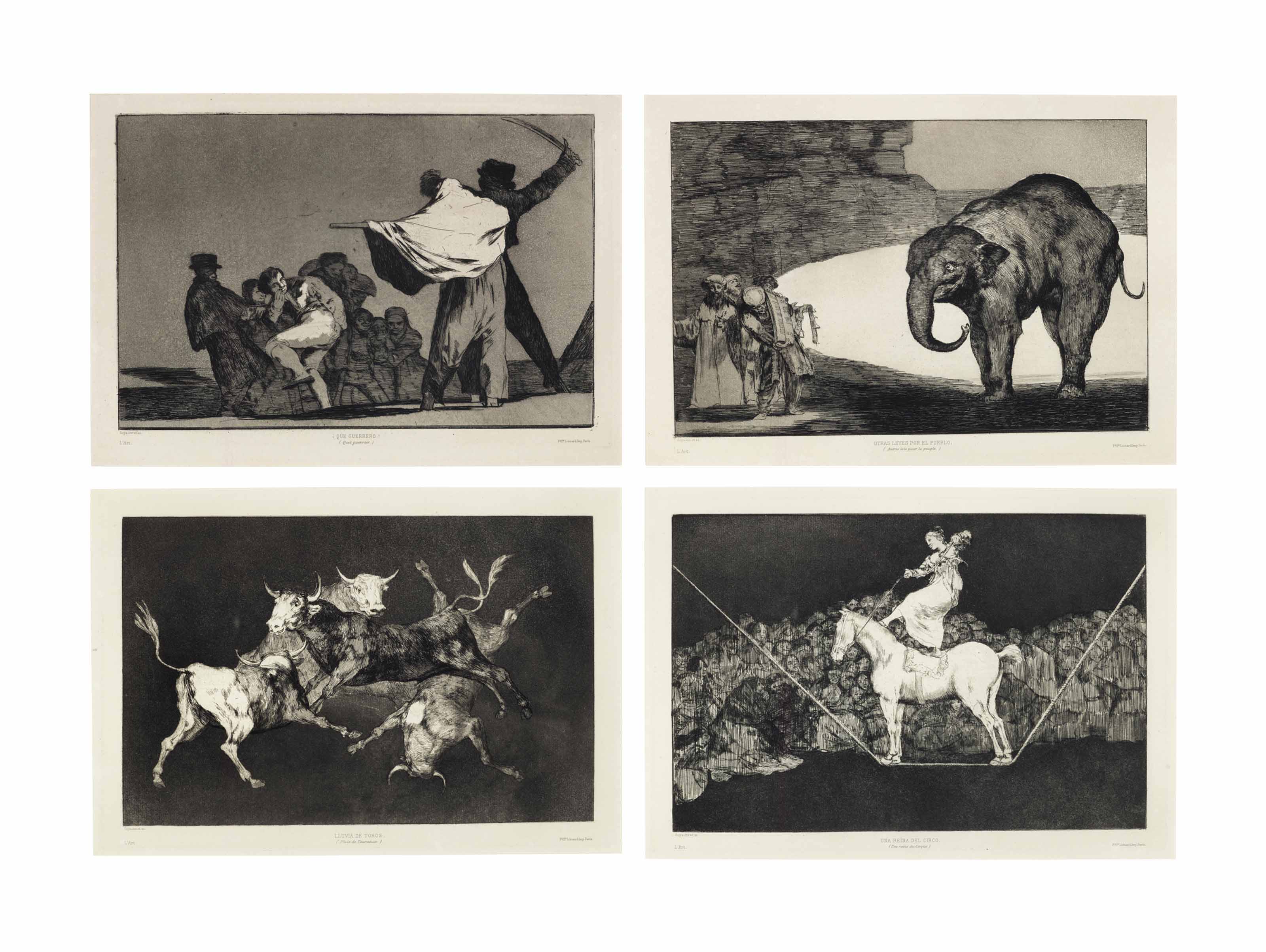 The four additional plates for: Los Proverbios