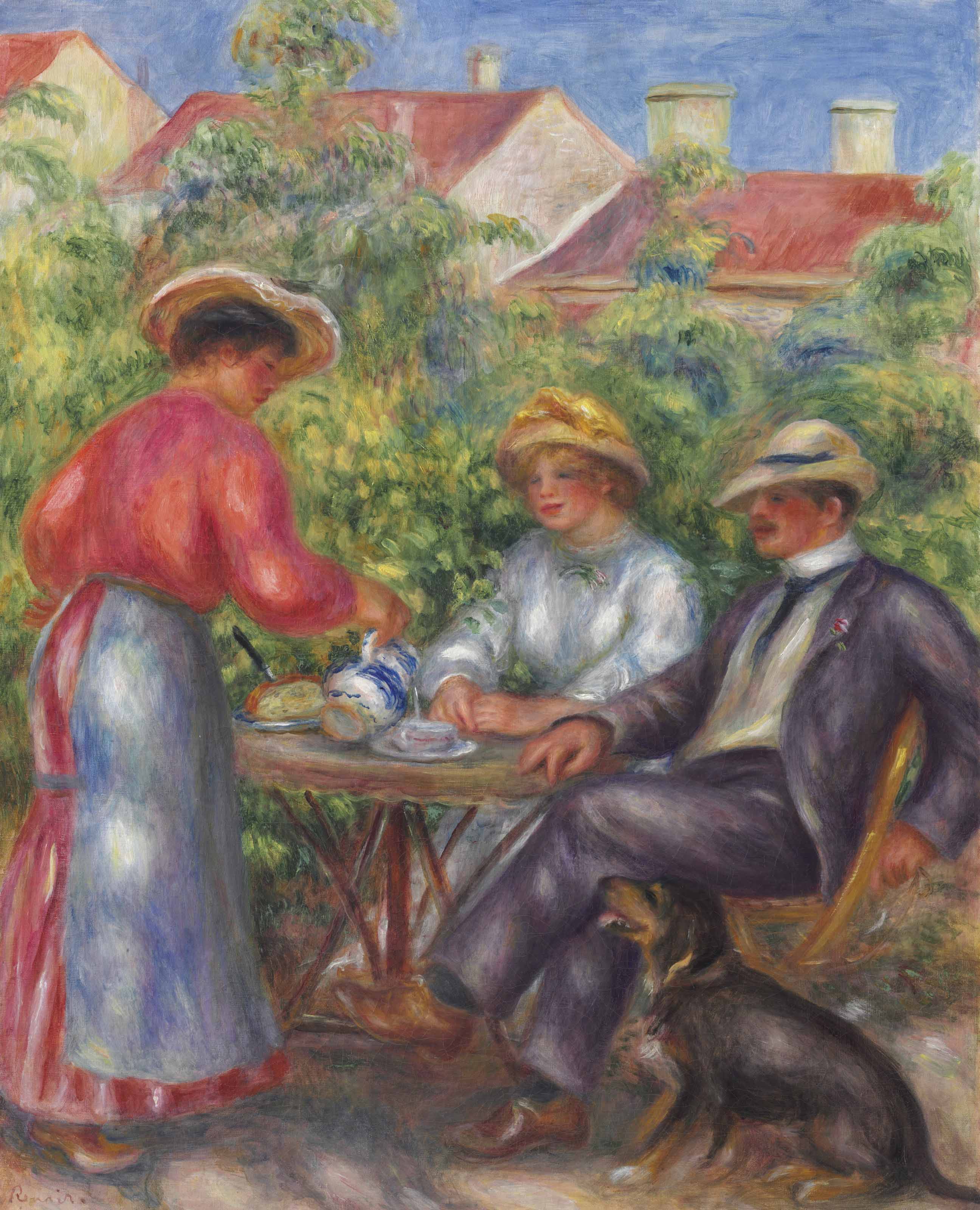 Pierre Auguste Renoir 1841 1919 La Tasse De The Ou Le Jardin