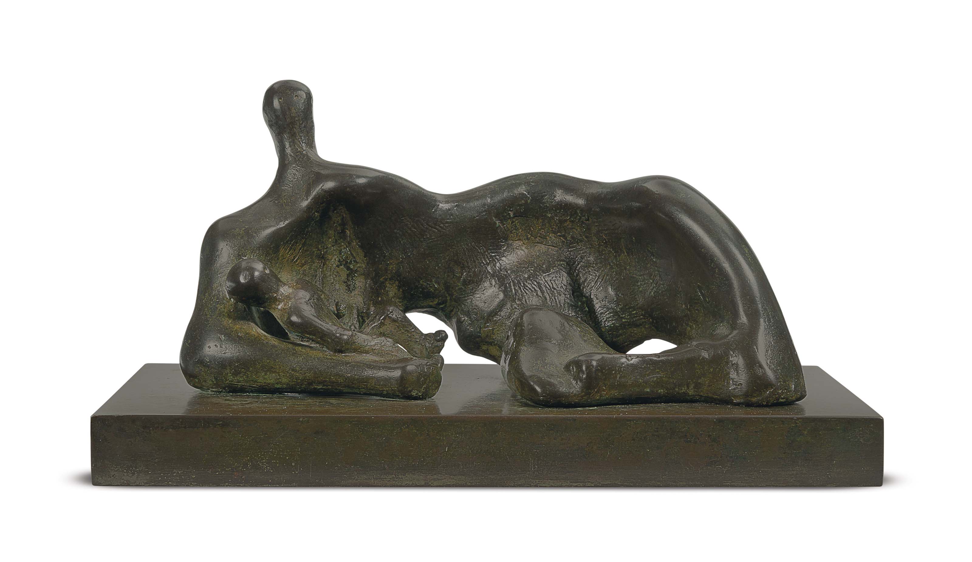 Maquette for Draped Reclining Mother and Baby