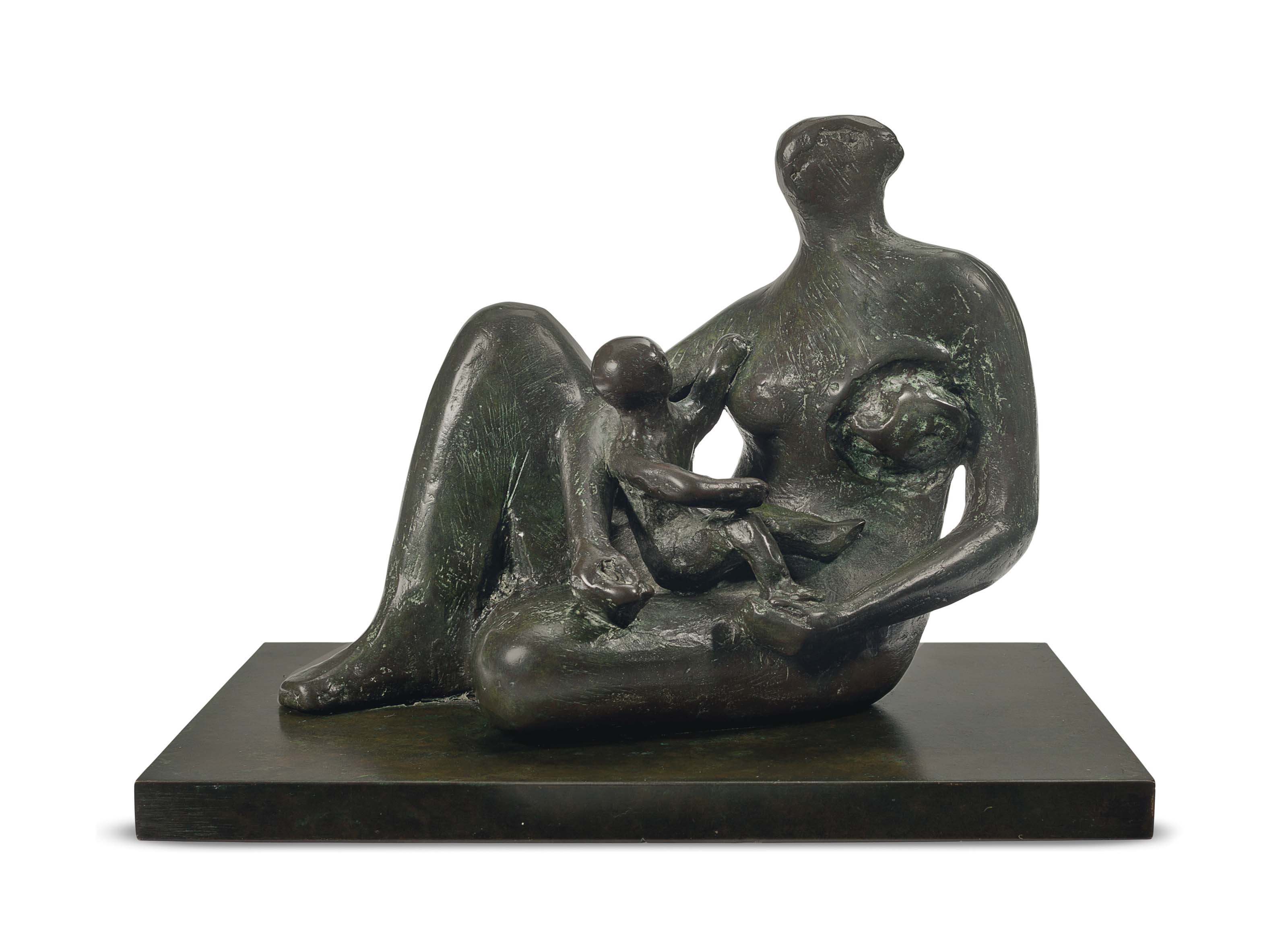 Semi-Seated Mother and Child