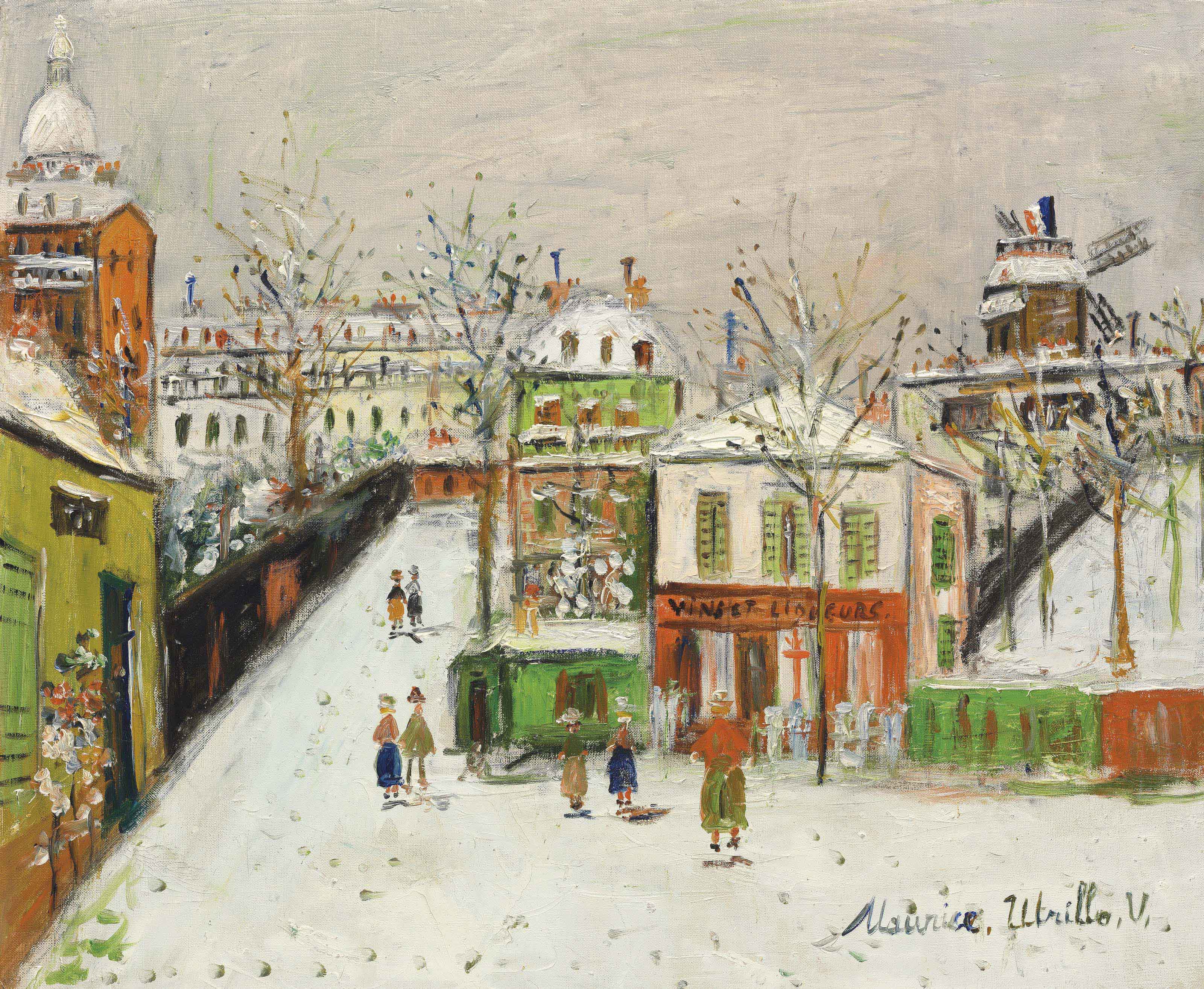 Maurice Utrillo (18831955) , Maquis sous la neige, Montmartre Christie's