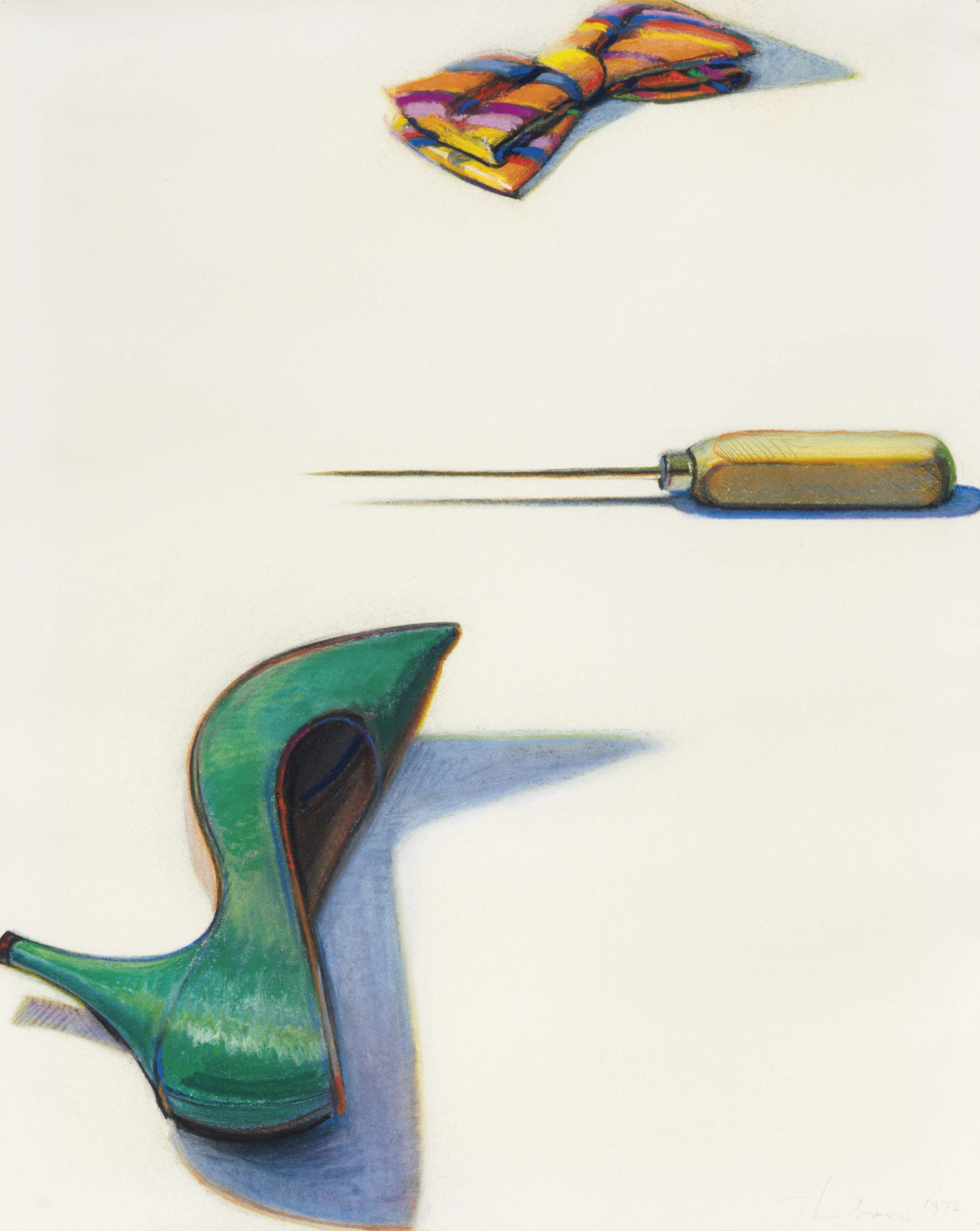Wayne Thiebaud (b. 1920) , Bow Tie, Pick and Shoe Christie's