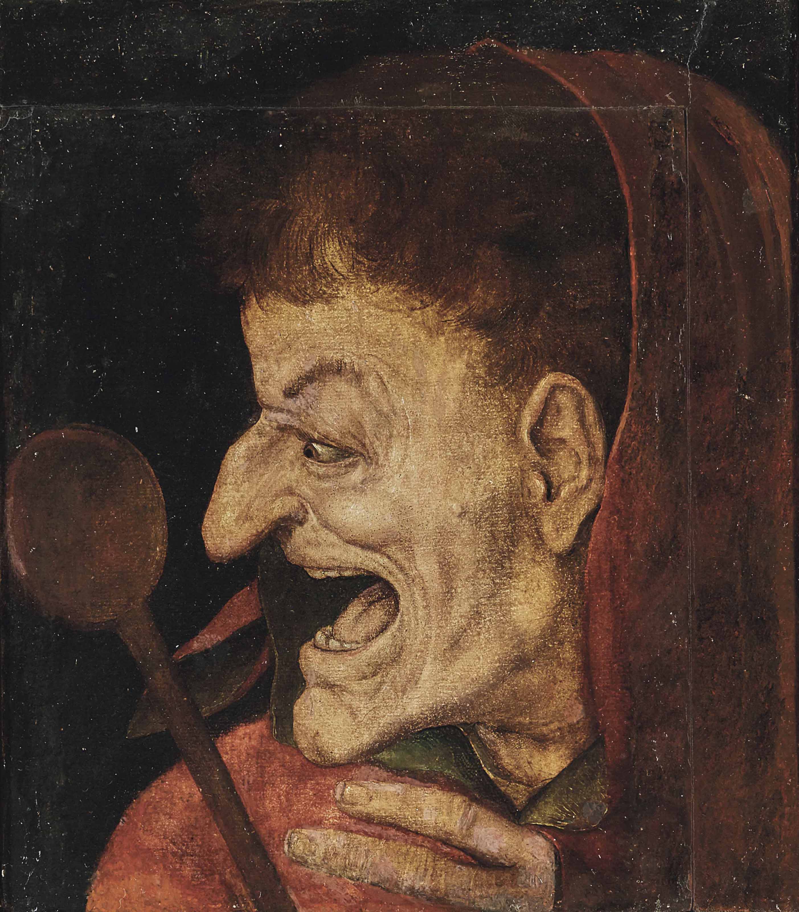 Flemish School 16th Century An Allegory Of Gluttony 16th