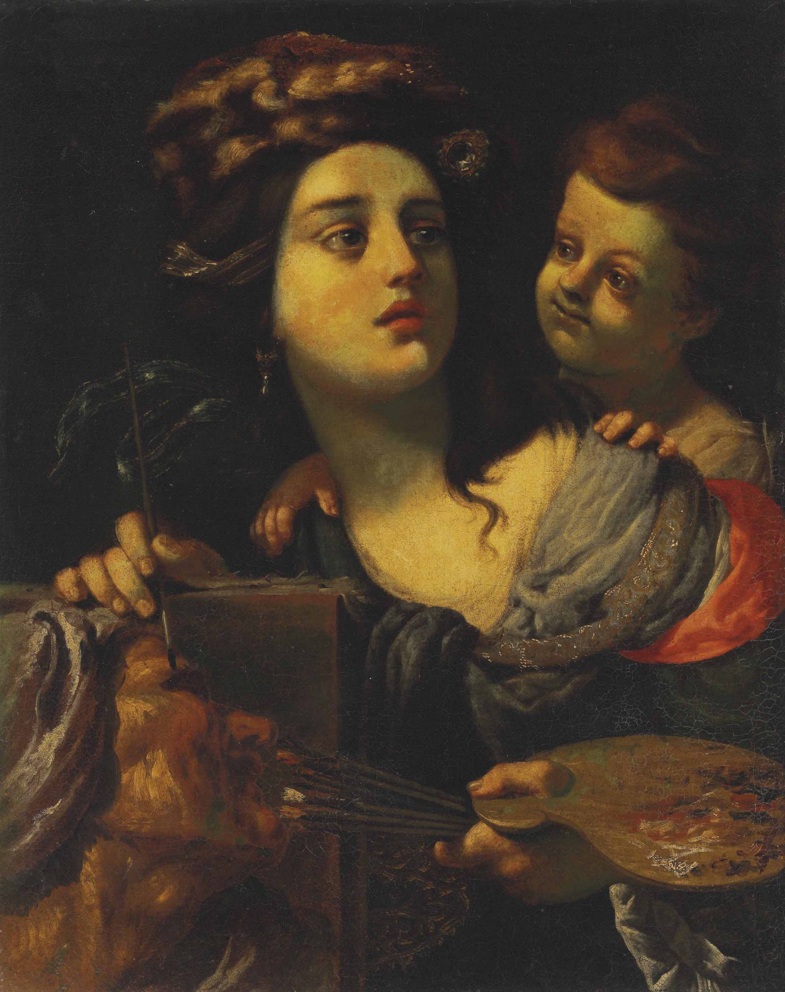 Alessandro Rosi Florence 1627 1707 An Allegory Of Painting