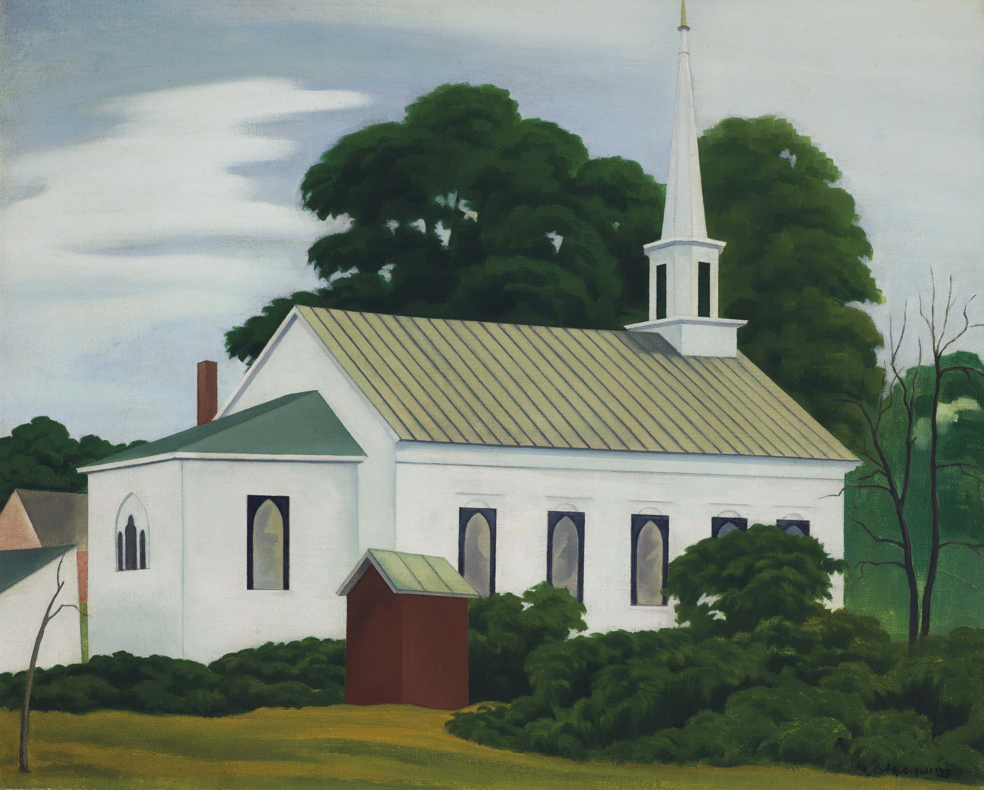 George Copeland Ault 1891 1948 Methodist Church Woodstock