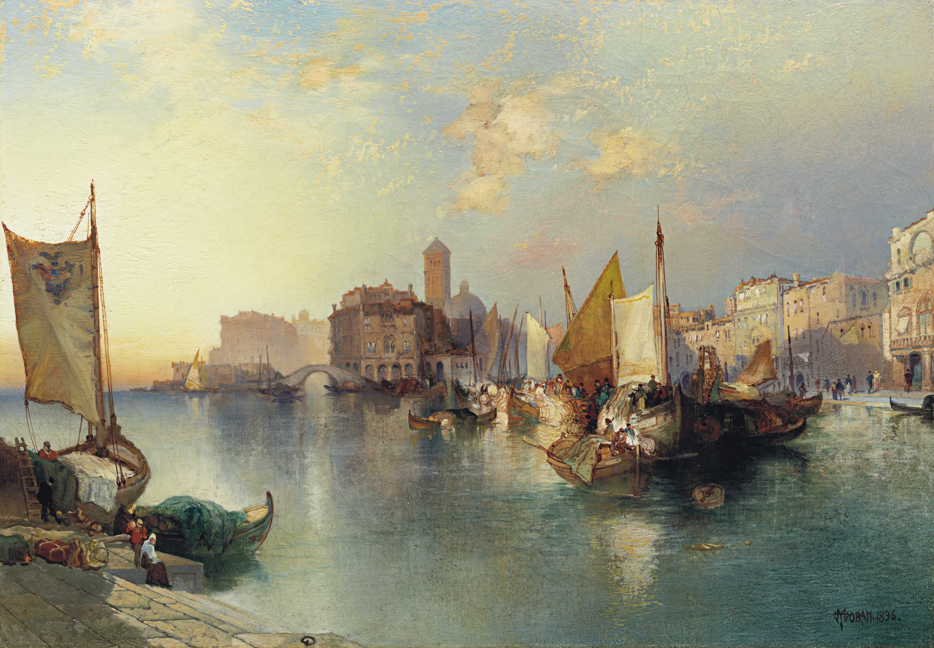 Thomas Moran (18371926) , Venice Christie's
