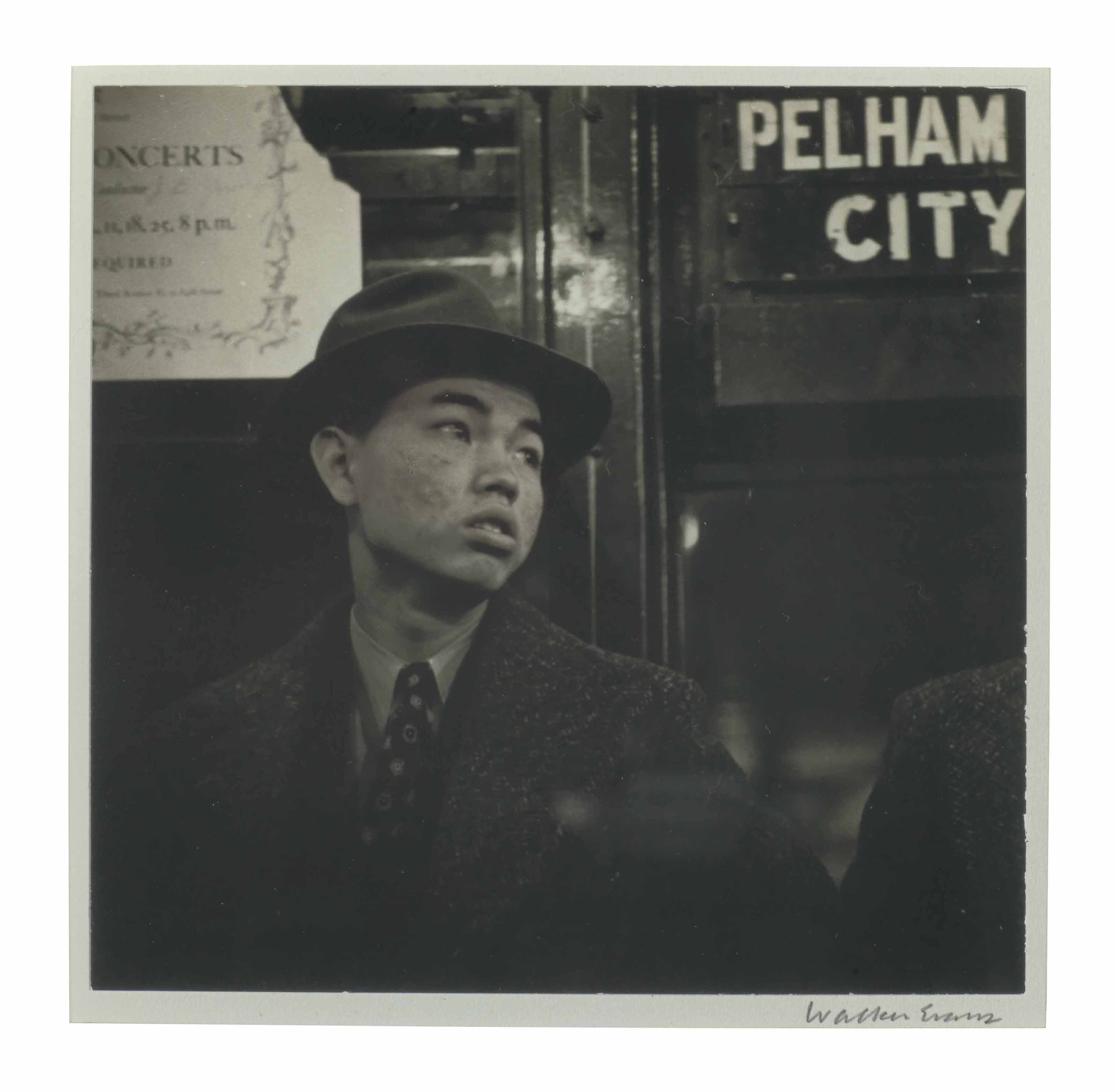 WALKER EVANS (19031975) , Subway Portrait, 1941 Christie's