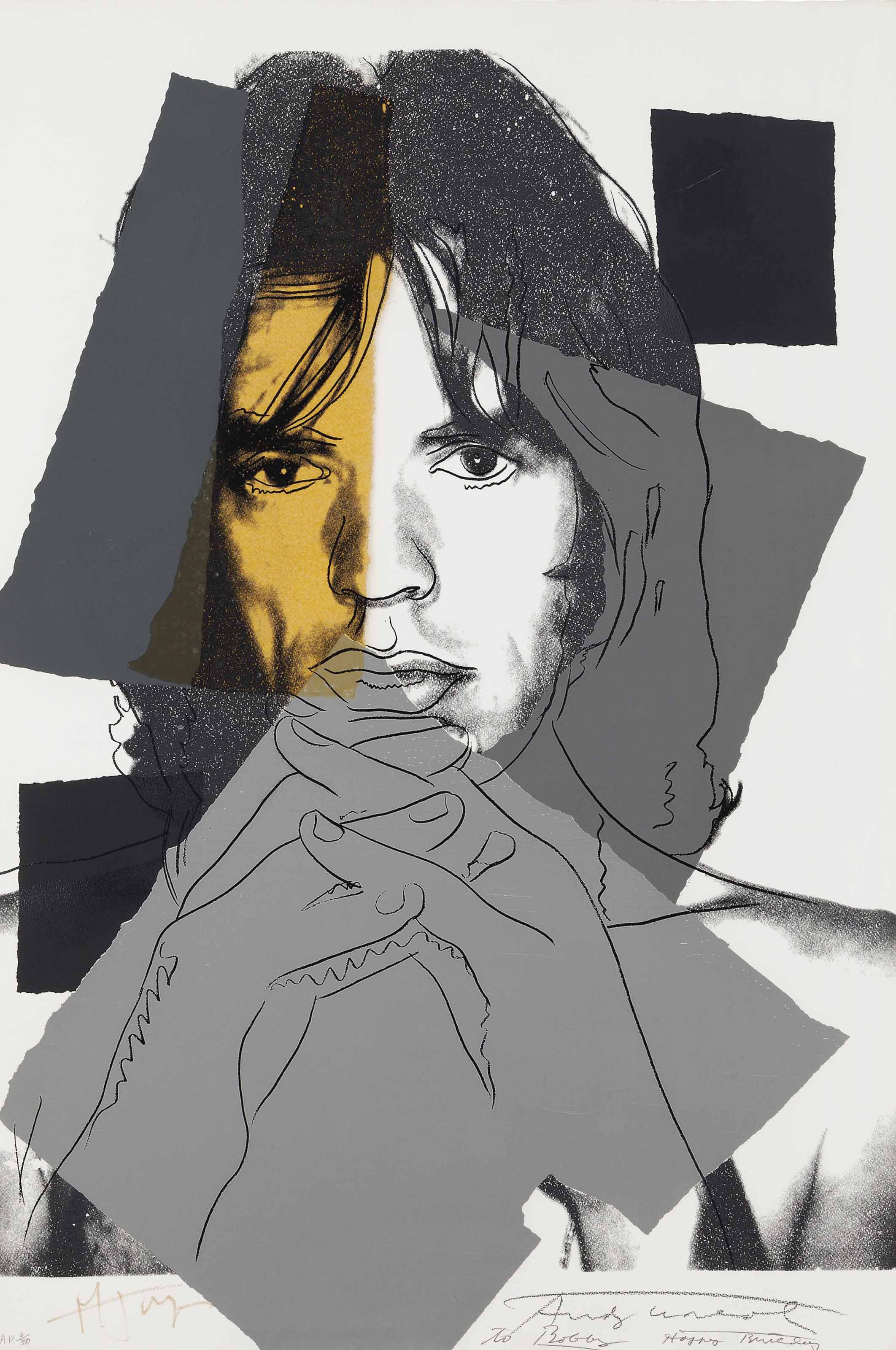 ANDY WARHOL (19281987) , Mick Jagger one plate Christie