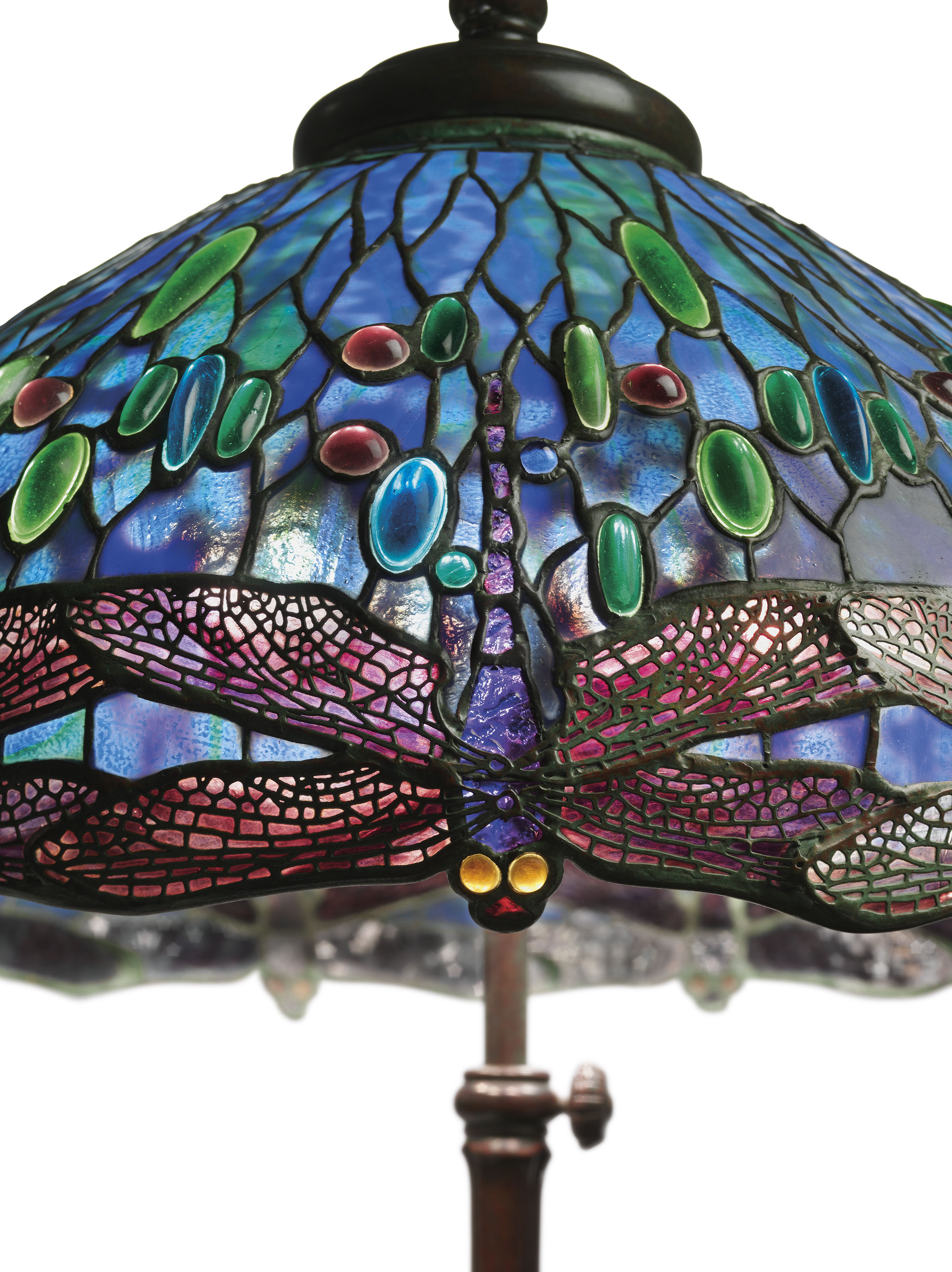 TIFFANY STUDIOS , A 'DROPHEAD DRAGONFLY' TABLE LAMP, CIRCA 1905