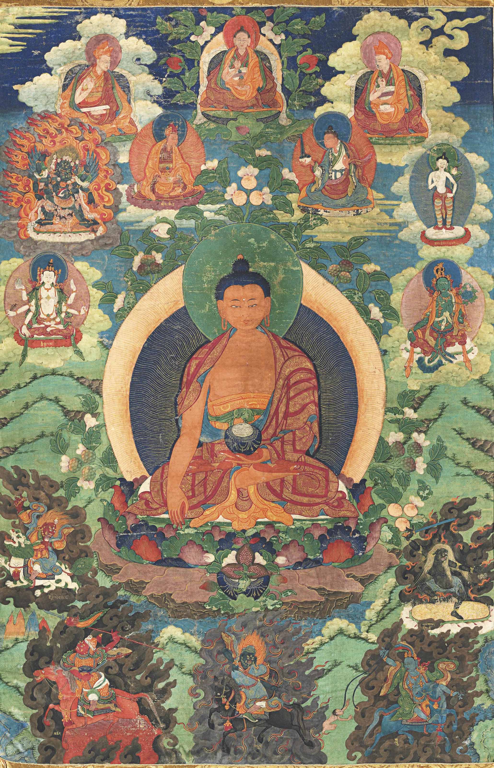 Wheel of life thangka picture