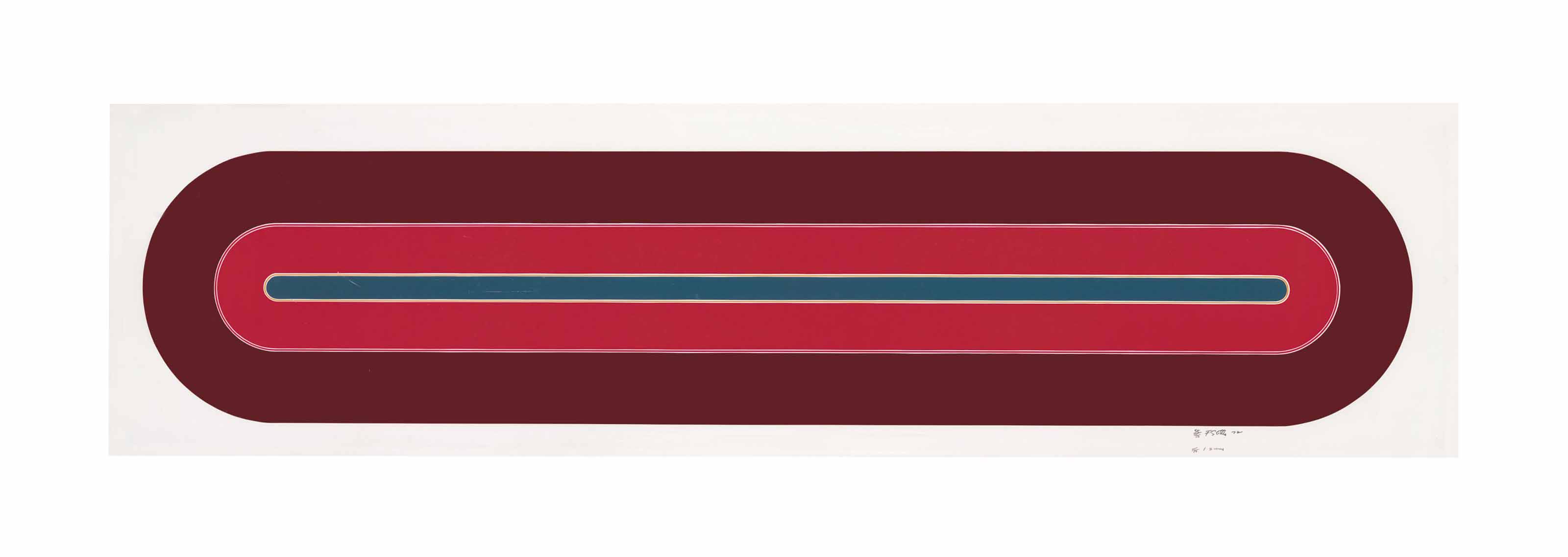 Frank Stella B 1936 Agua Caliente From Race Track Series