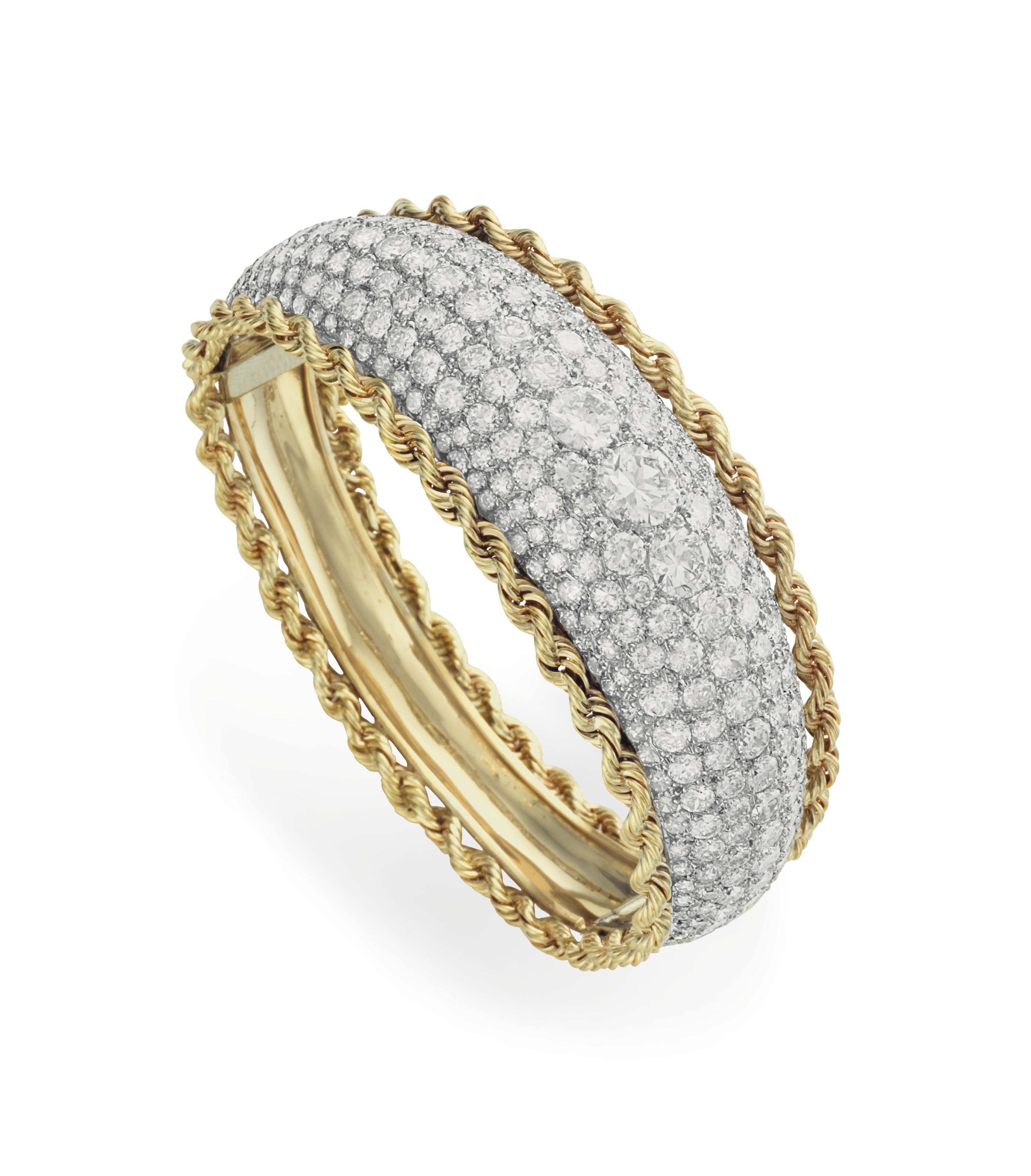 A DIAMOND BANGLE BRACELET Christie's