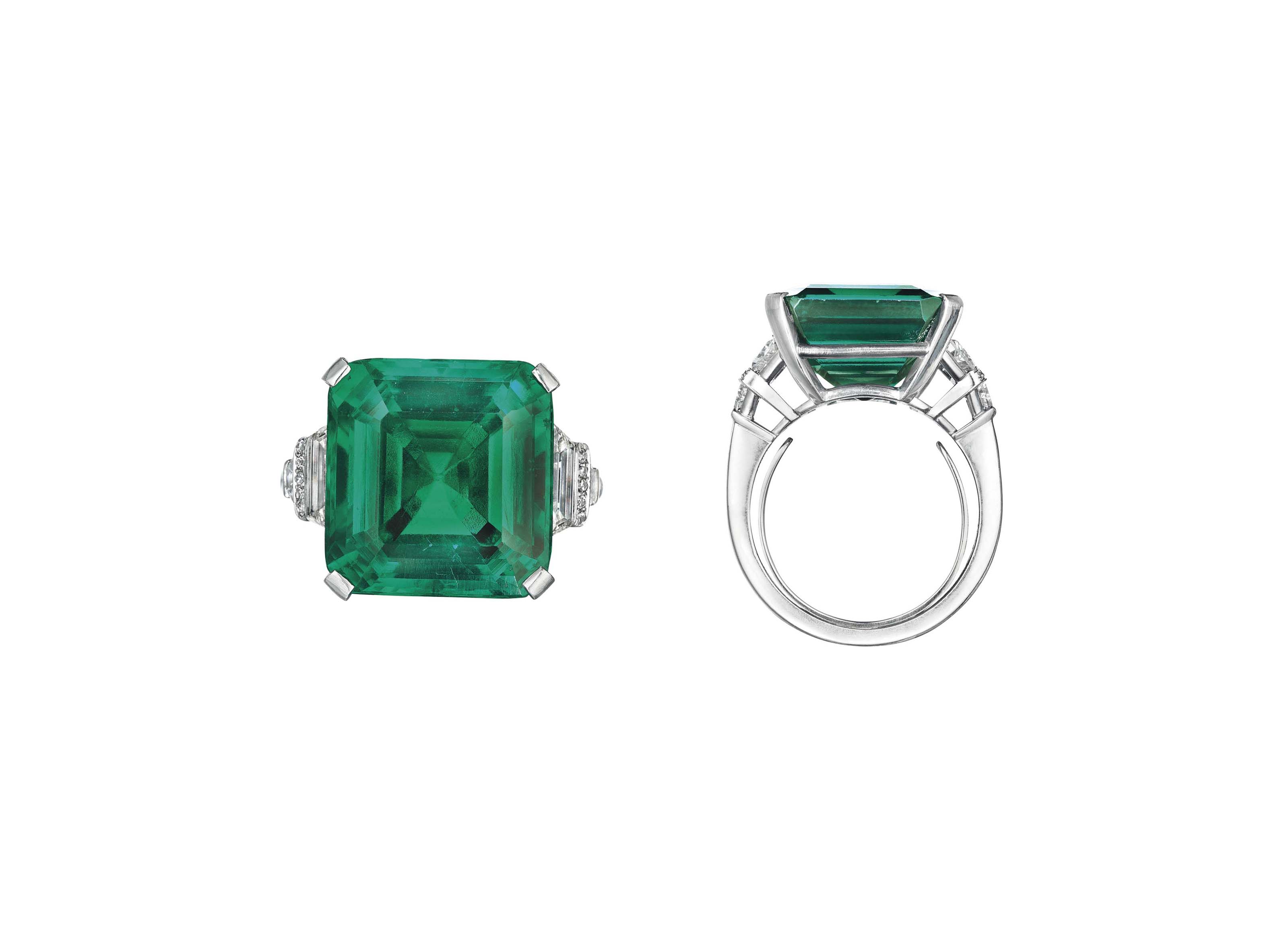 THE ROCKEFELLER EMERALDA RARE AND HISTORIC EMERALD AND DIAMOND R