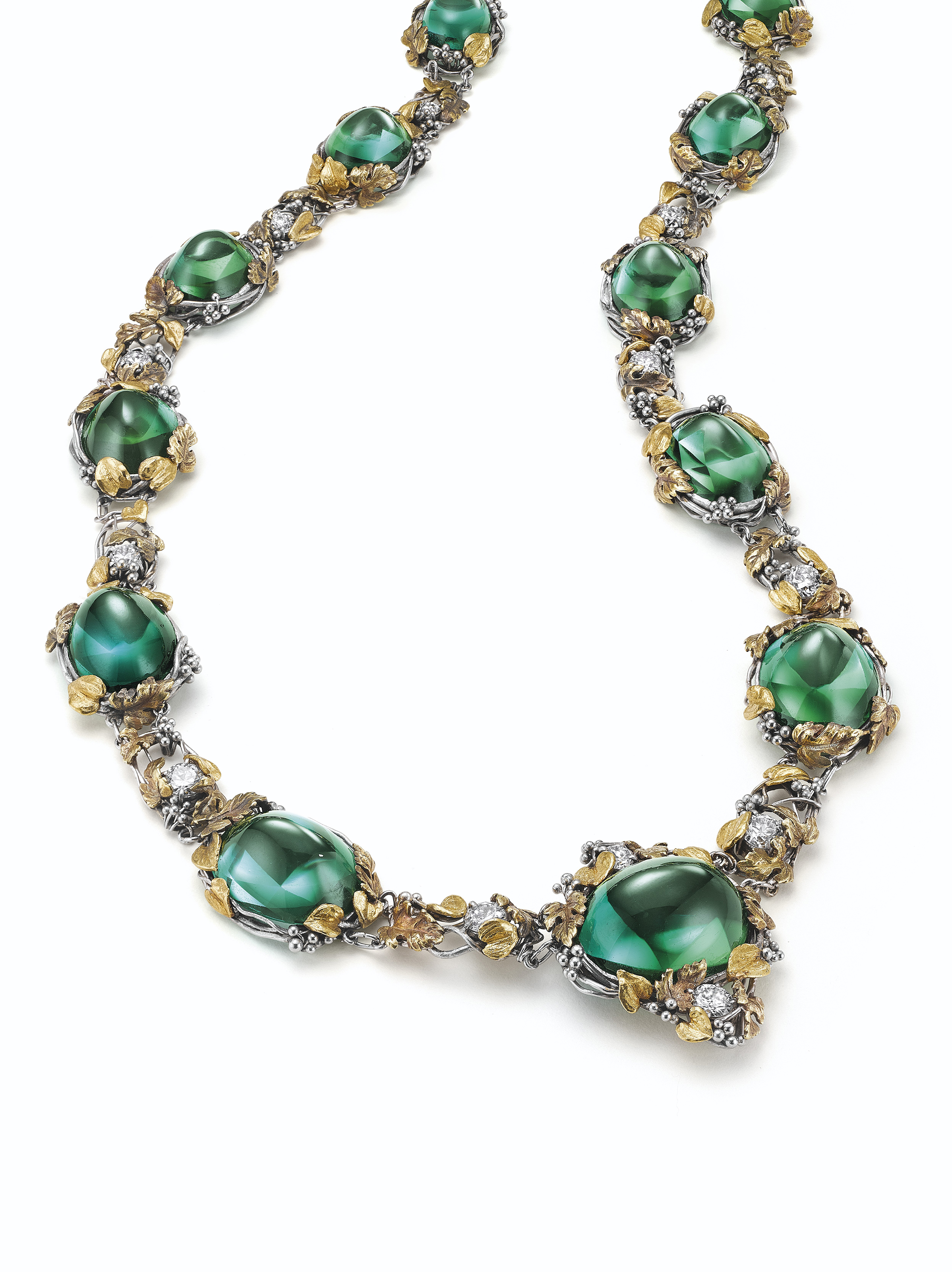 AN IMPORTANT TOURMALINE AND DIAMOND NECKLACE, BY LOUIS