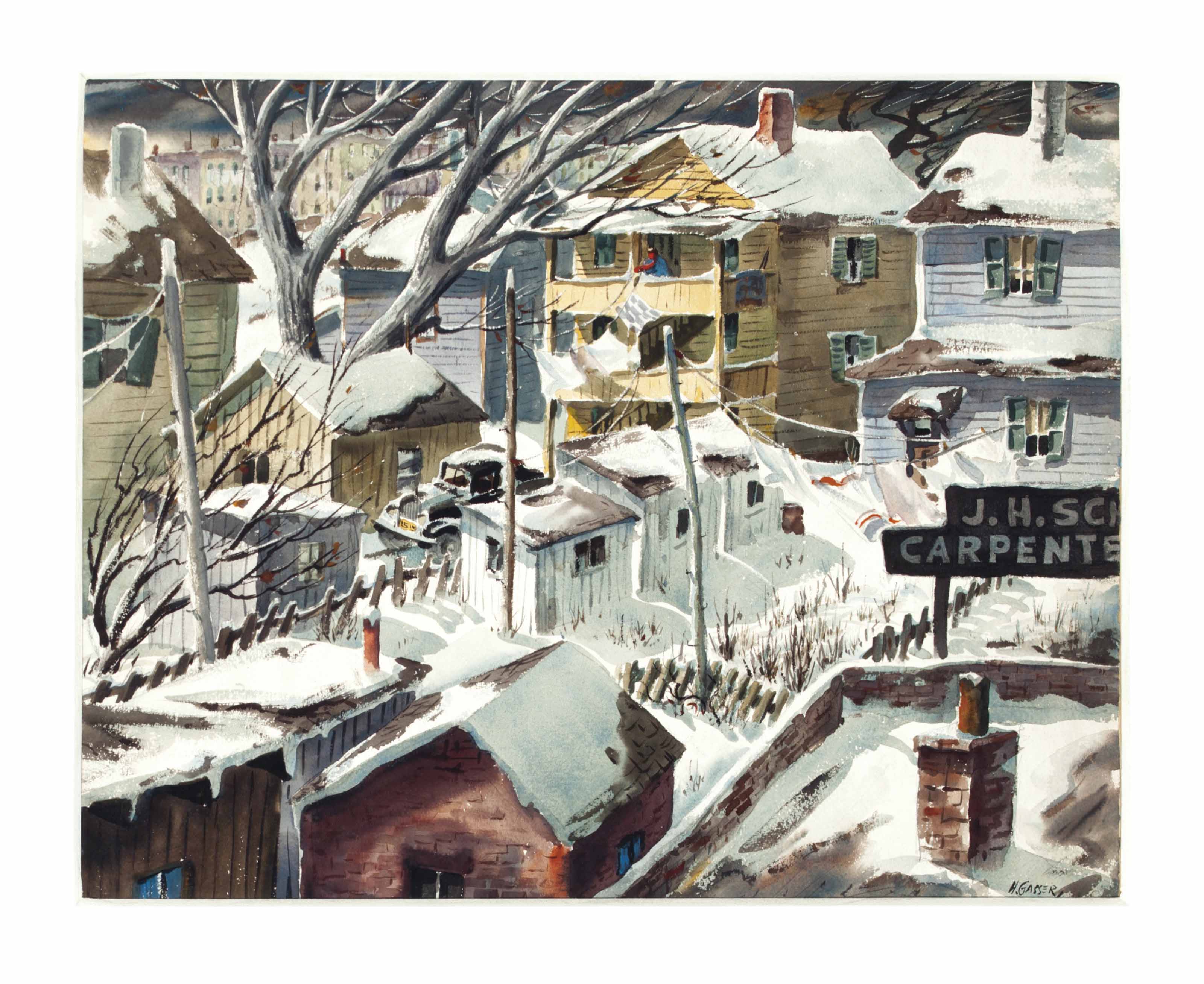 Henry Martin Gasser (American, 19091981) , Backyard Colony Christie's