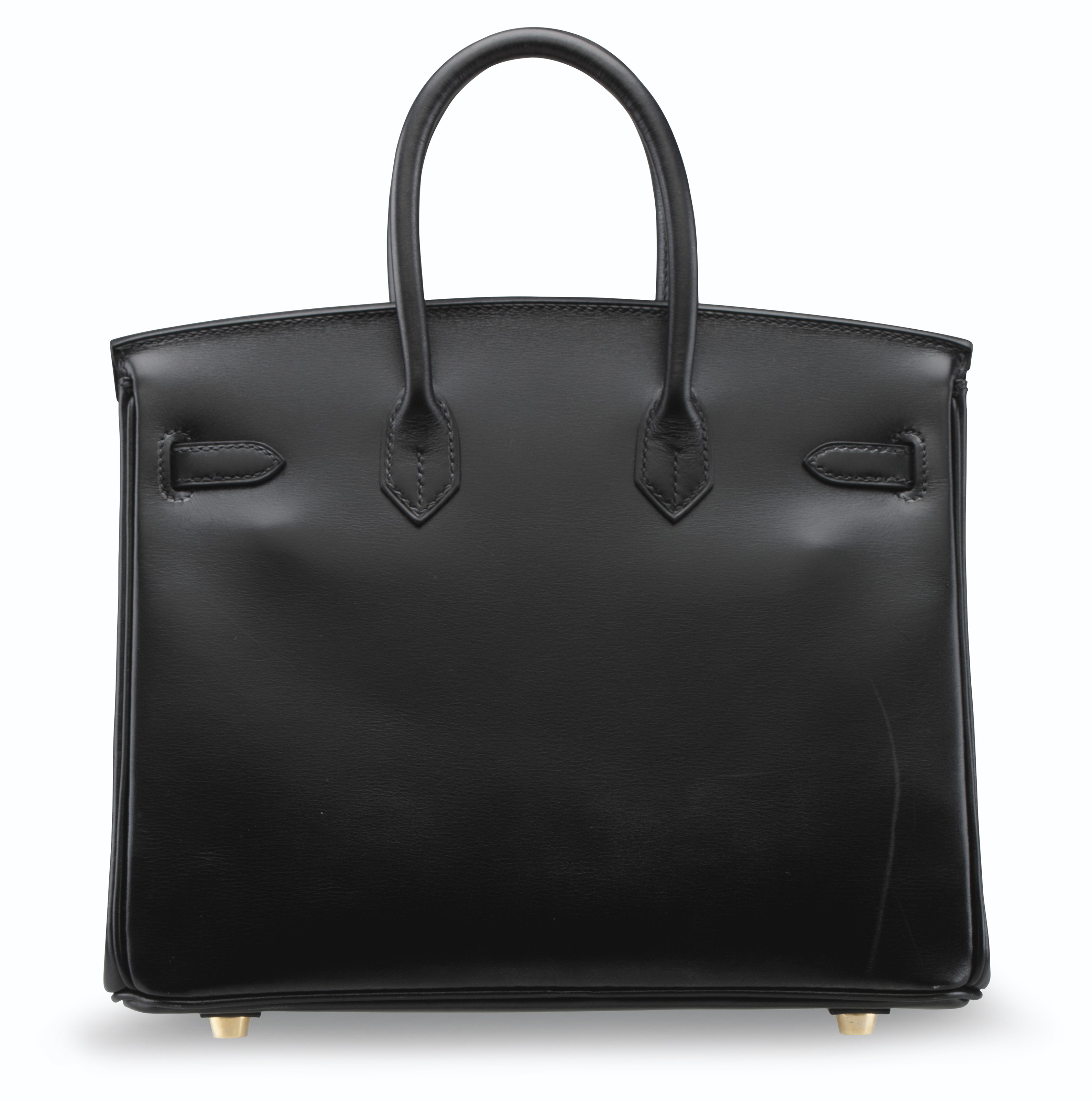 A BLACK CALF BOX LEATHER BIRKIN 25 WITH GOLD HARDWARE HERMES 2004 Christie s