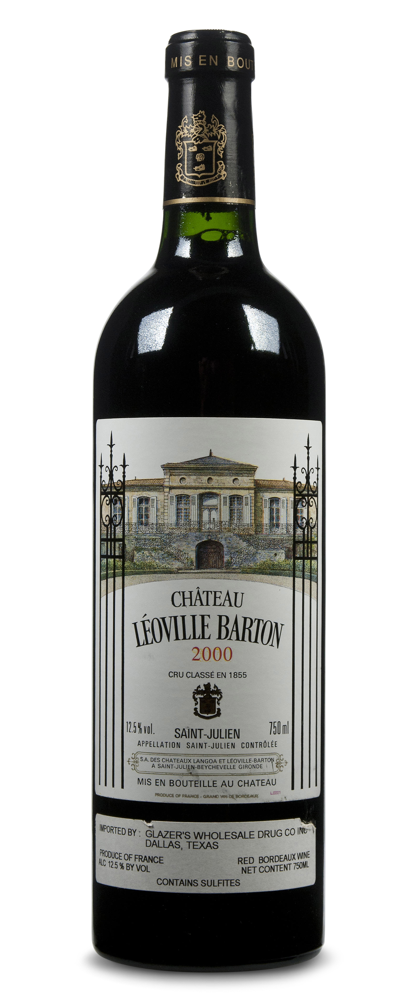 Château LéovilleBarton 2000, SaintJulien, 2ème cru classé Christie’s