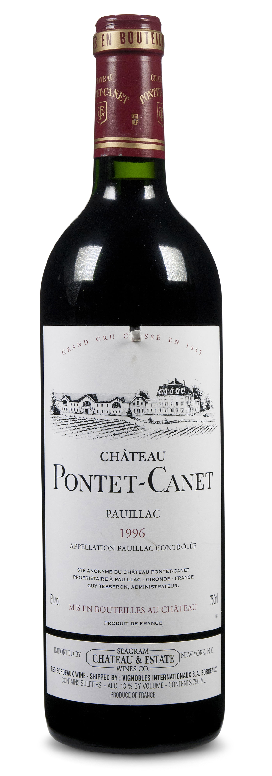 Étiquette Ancienne De Vin - Château Pontet Canet 1943 - Pauillac