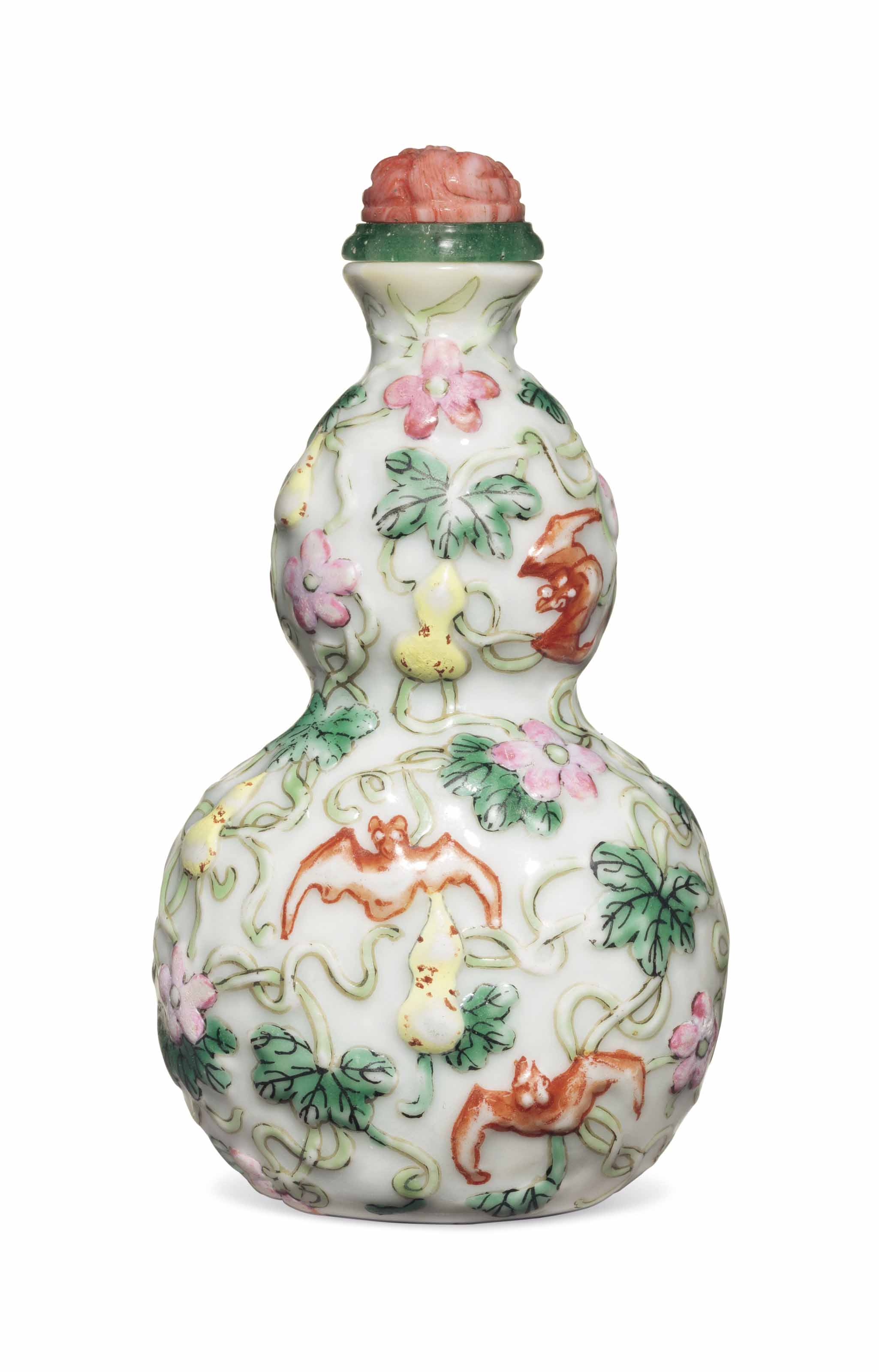 A CARVED PINK TOURMALINE SNUFF BOTTLE, 1860-1930 | Christie's