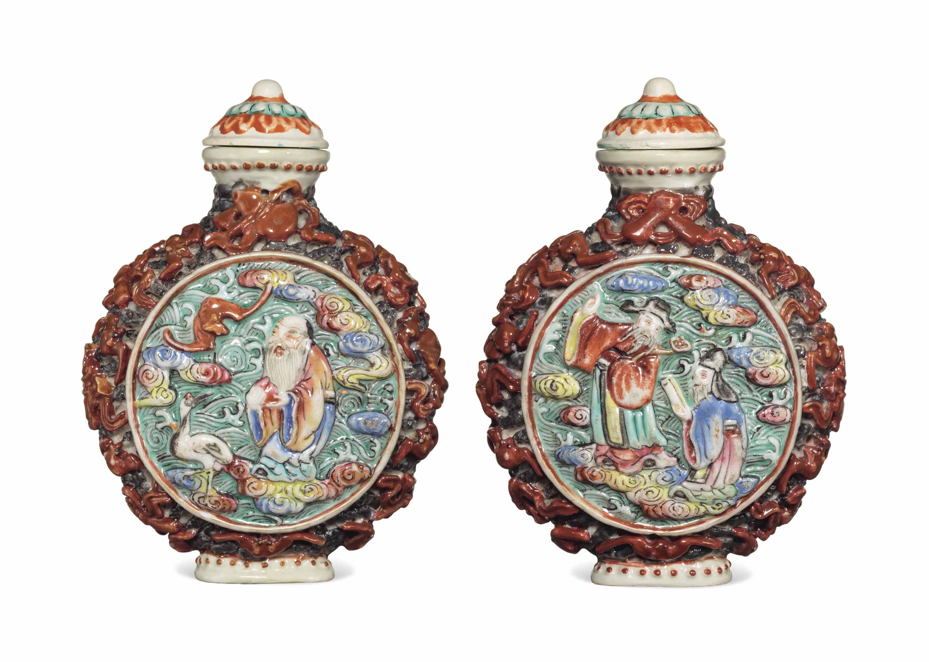 A CARVED PINK TOURMALINE SNUFF BOTTLE, 1860-1930 | Christie's