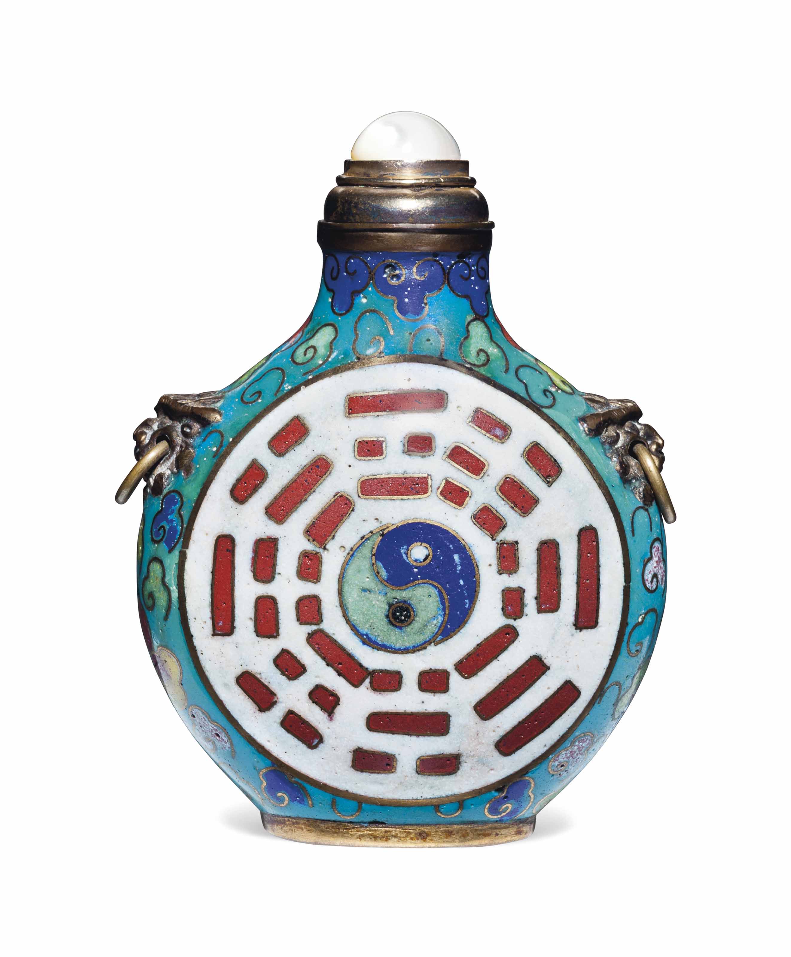 A LARGE CLOISONNÉ ENAMEL SNUFF BOTTLE , 17701860 Christie's