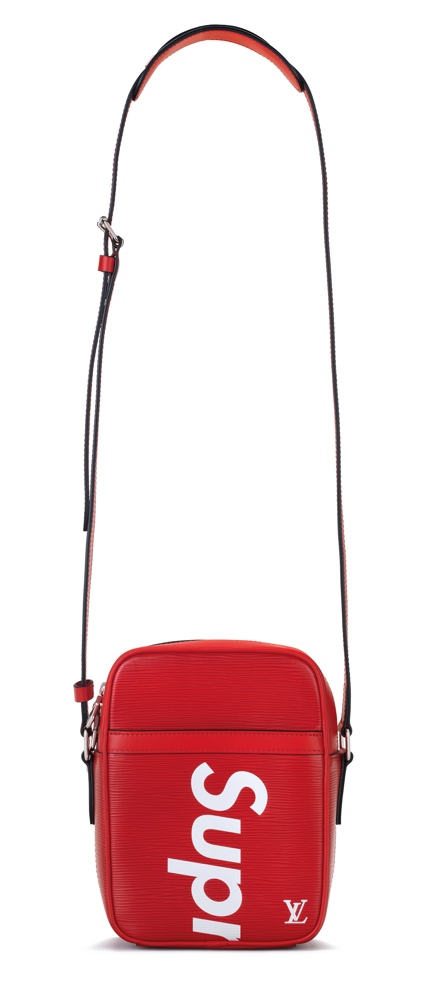 red supreme crossbody bag