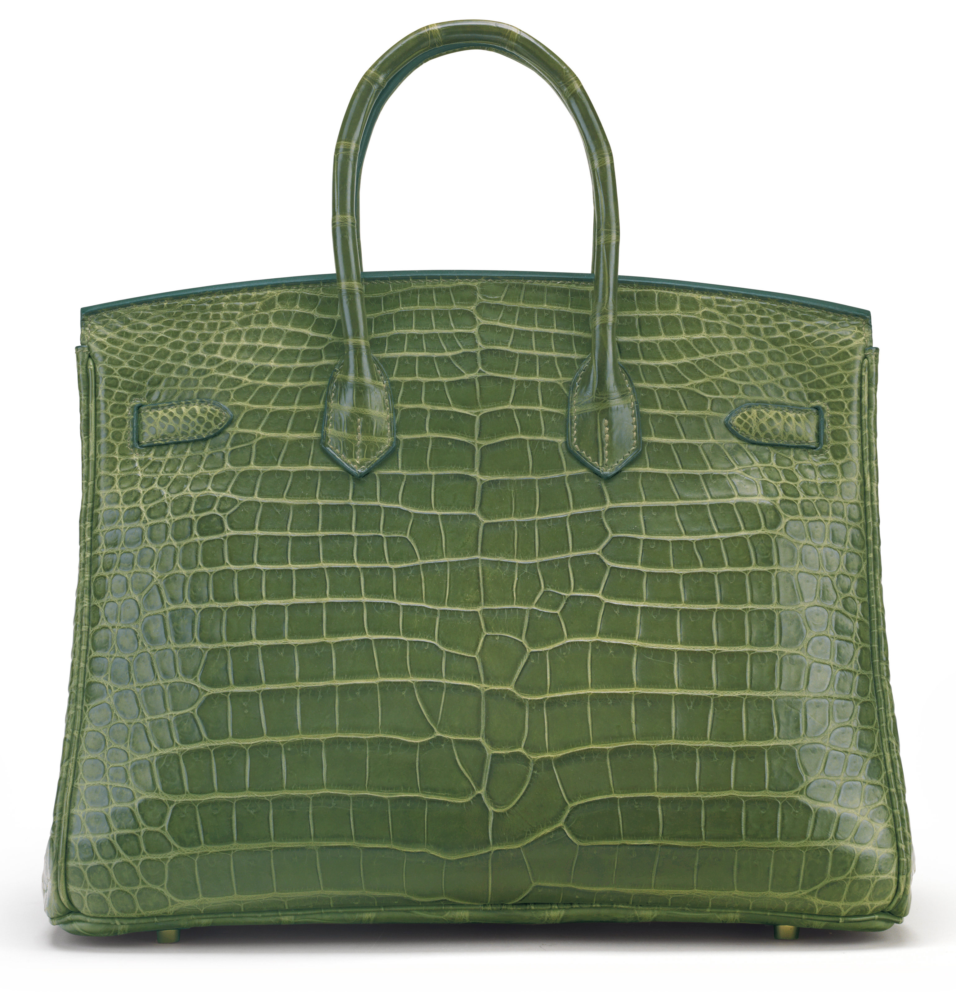 A MATTE VERT VERONESE POROSUS CROCODILE BIRKIN 35 WITH GOLD