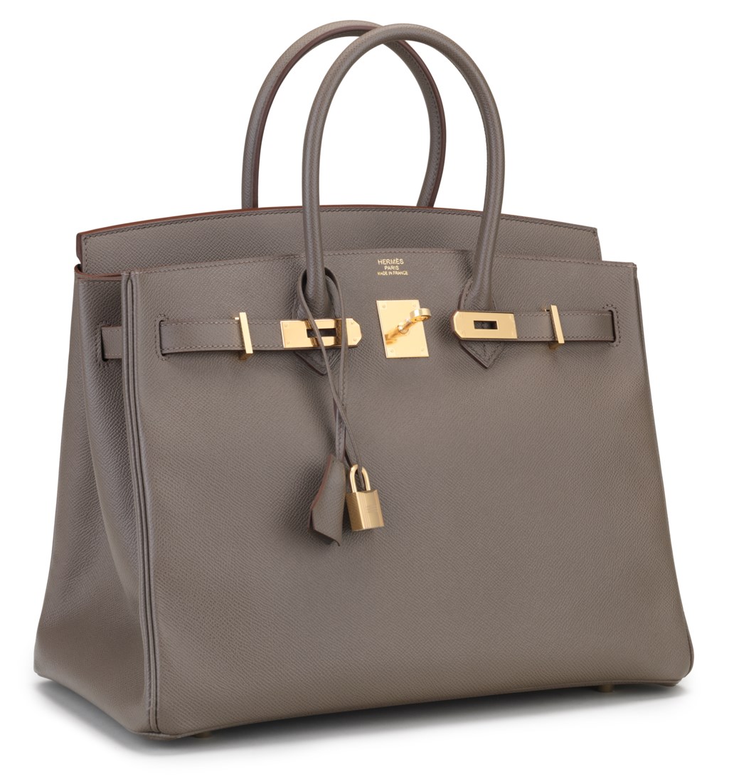 AN ÉTAIN EPSOM LEATHER BIRKIN 35 WITH GOLD HARDWARE, HERMÈS, 2014