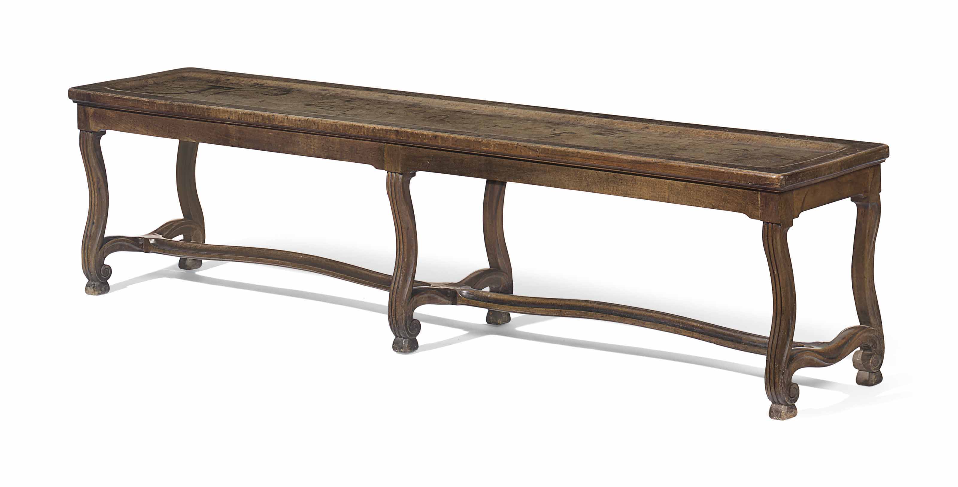 Franco-Flemish Mahogany Banquette