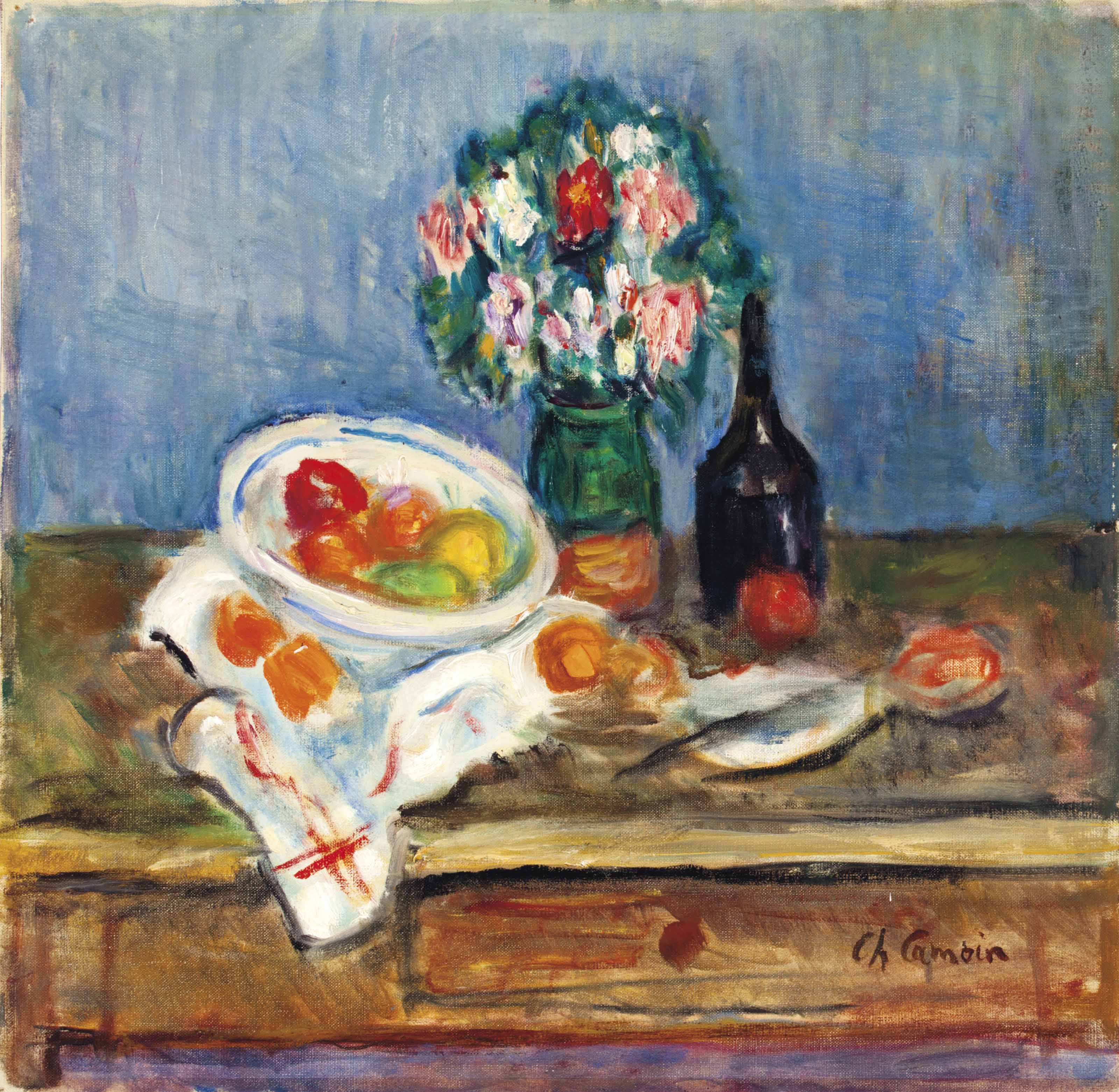 Charles Camoin French 1879 1965 Bouquet De Fleurs Et