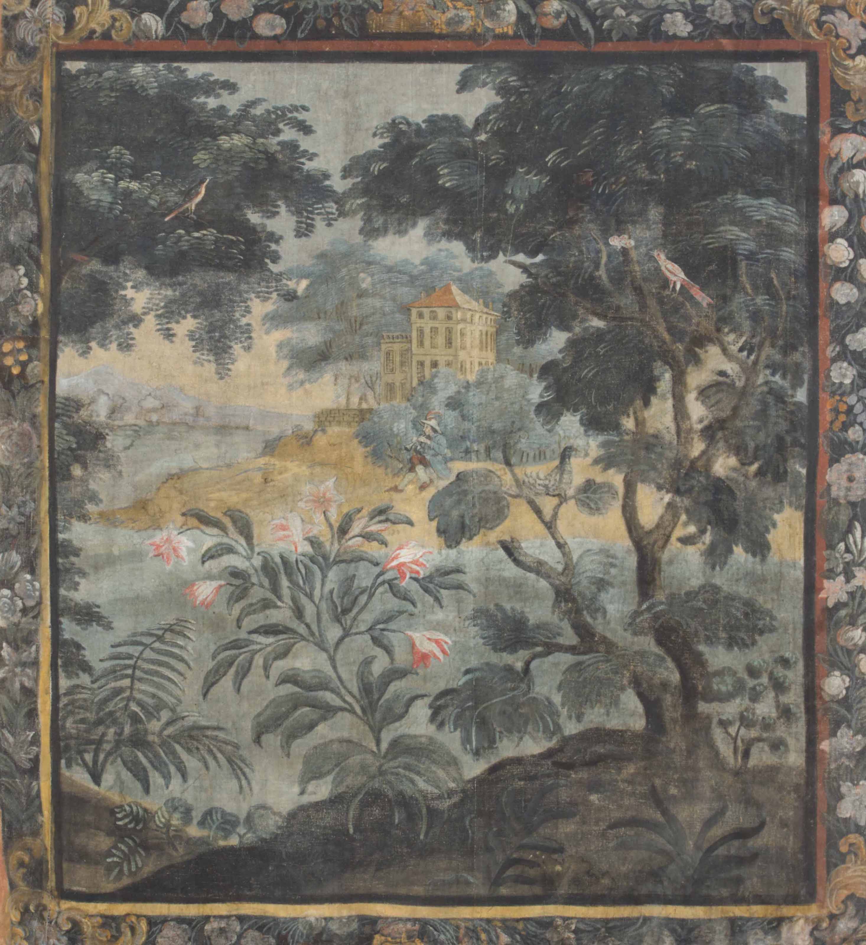 Painting Of A Rural Scene French School Late 18th Early 19th