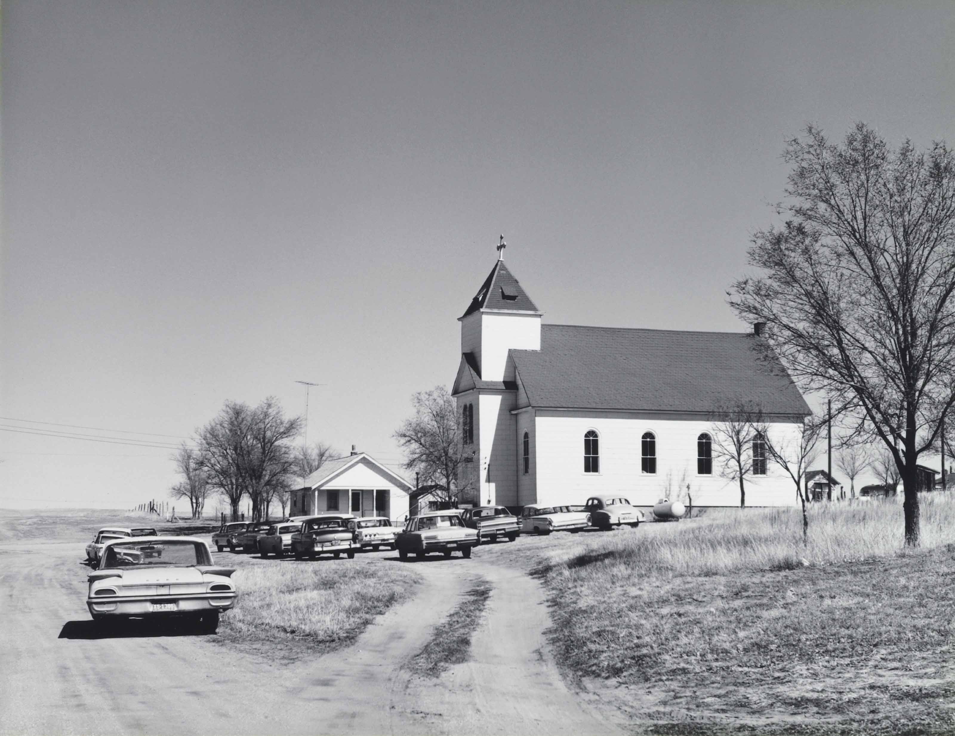 ROBERT ADAMS (B. 1937) , Catholic church, Ramah, Colorado, 19651966