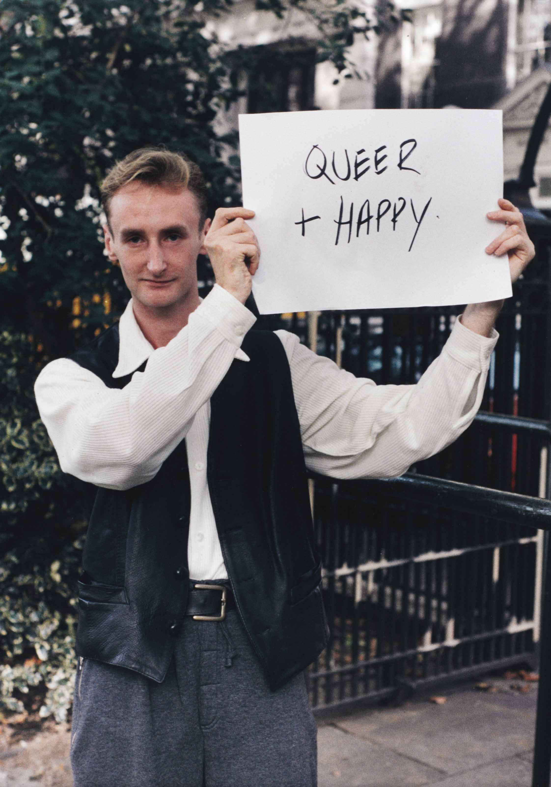 gillian wearing b 1963 signs that say what you want them to say and not signs that say what someone else wants you to say queer and happy 1992 1993 1990s photographs christie s gillian wearing b 1963 signs that