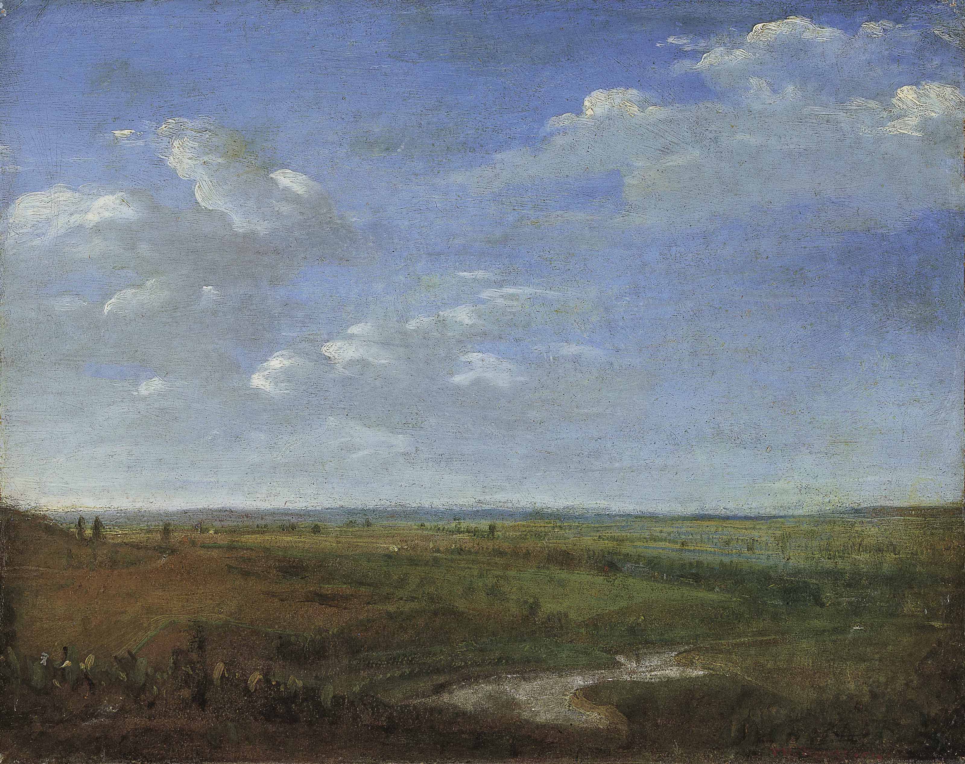 Théodore Rousseau (French, 18121867) , Rivière dans la plaine Christie's