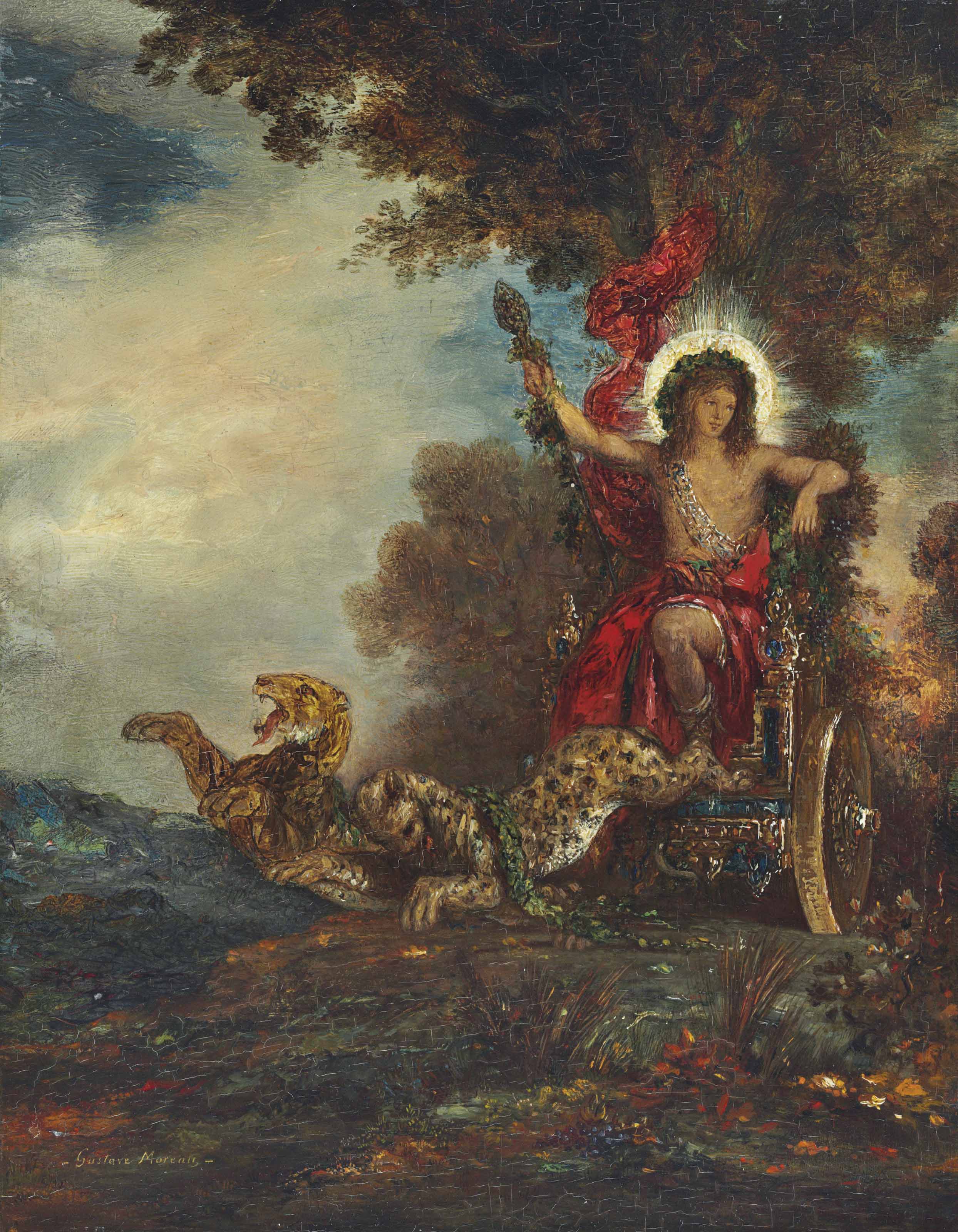 Gustave Moreau French 1826 1898 Le Triomphe De Bacchus