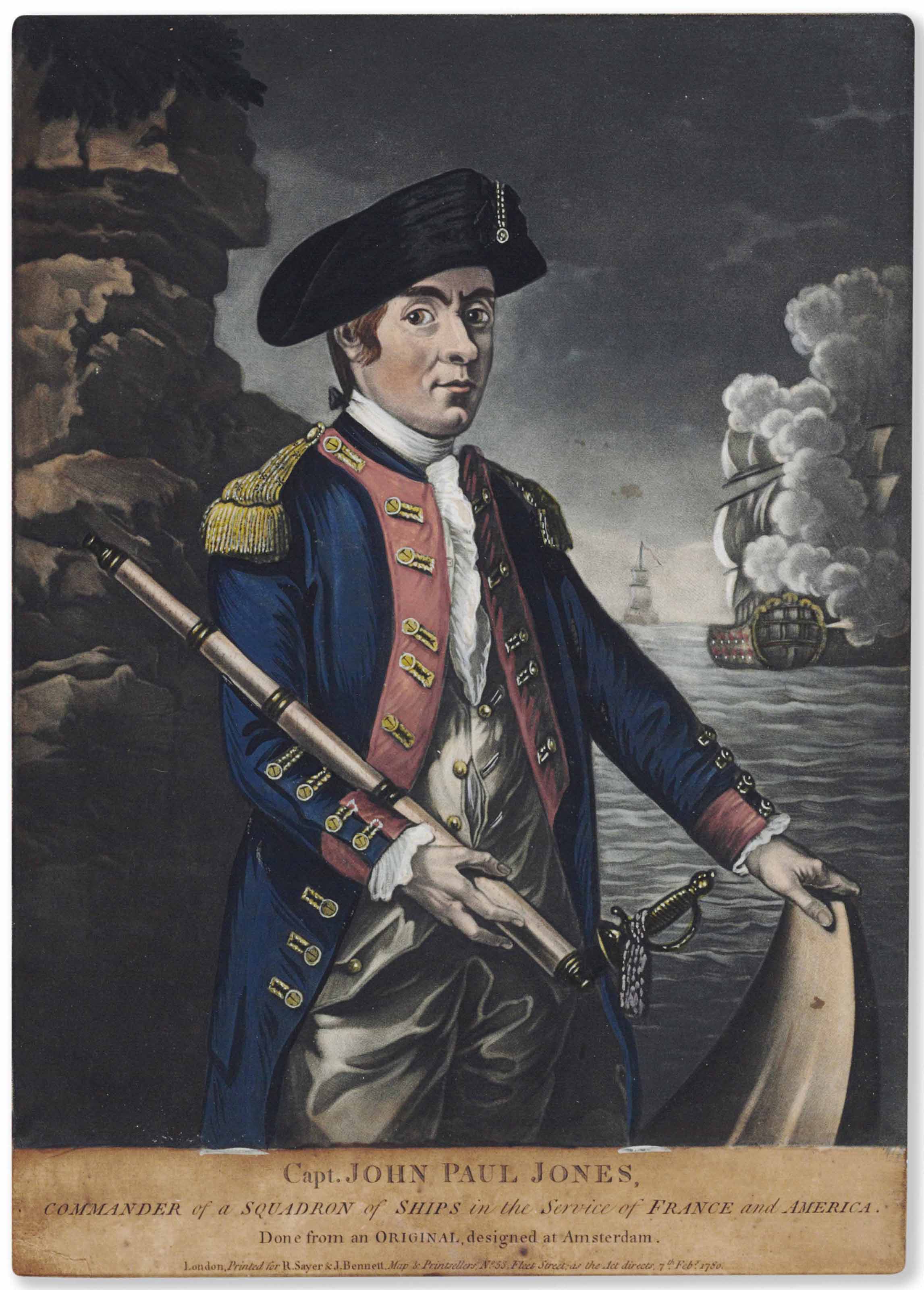 AMERICAN REVOLUTION ANONYMOUS. Capt. John Paul Jones. Commander of a
