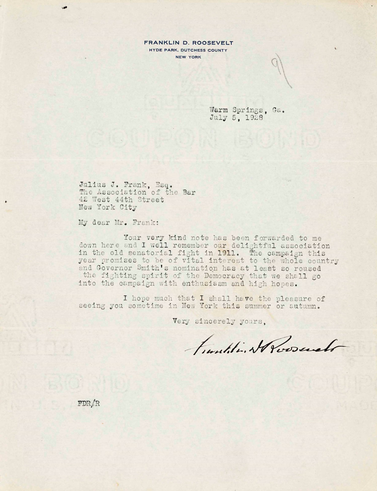 PRESIDENTS A Collection Of 16 Pieces Comprising Letters And